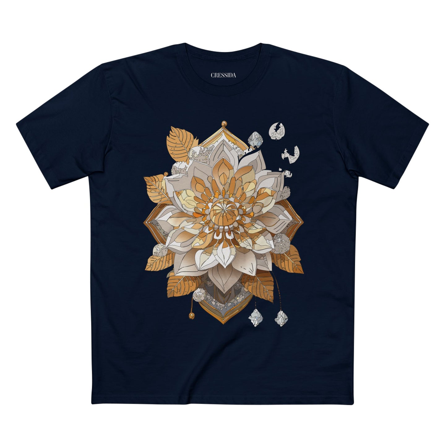 Floral Shirt, Shirt with Flower, Tee Shirt with Antique Flower