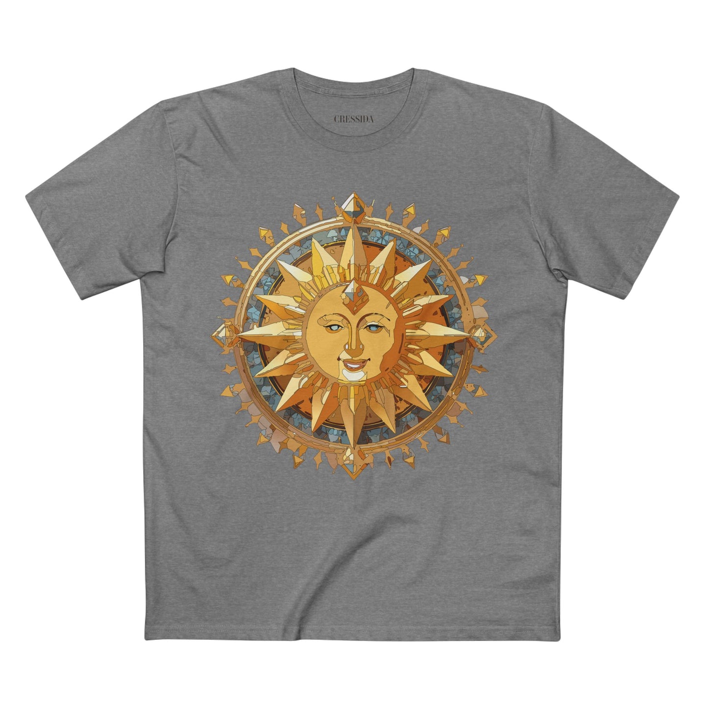 Sun Shirt, Shirt with Sun, Tee Shirt with Gold Sun