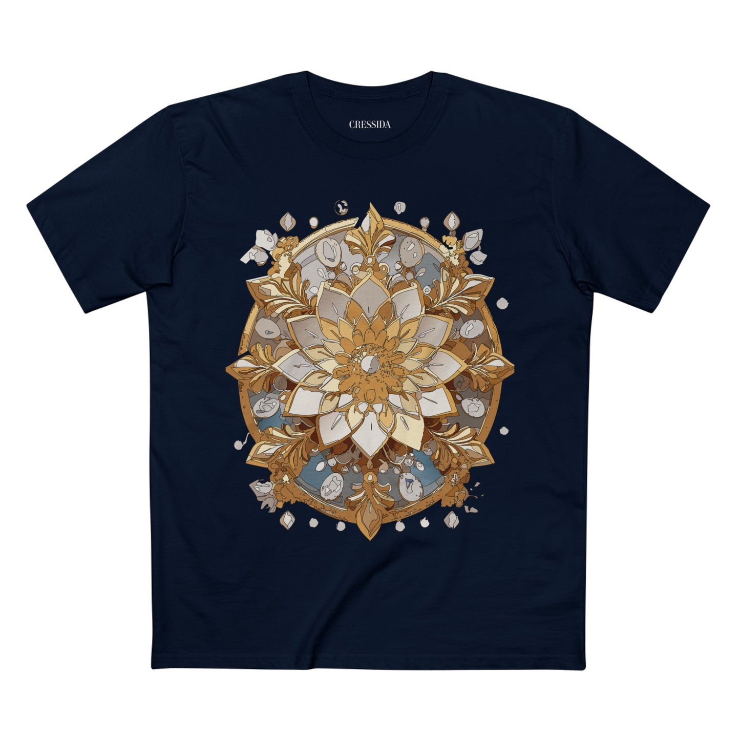 Floral Shirt, Shirt with Flower, Tee Shirt with Antique Flower