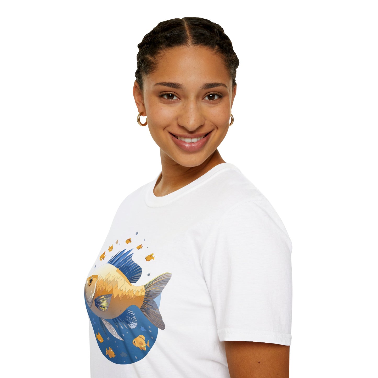 Fish Art Design Shirt, T Shirt with Fish, Graphic Shirt, Tee Shirt with Graphic Design, Shirt with Fish Graphic Art