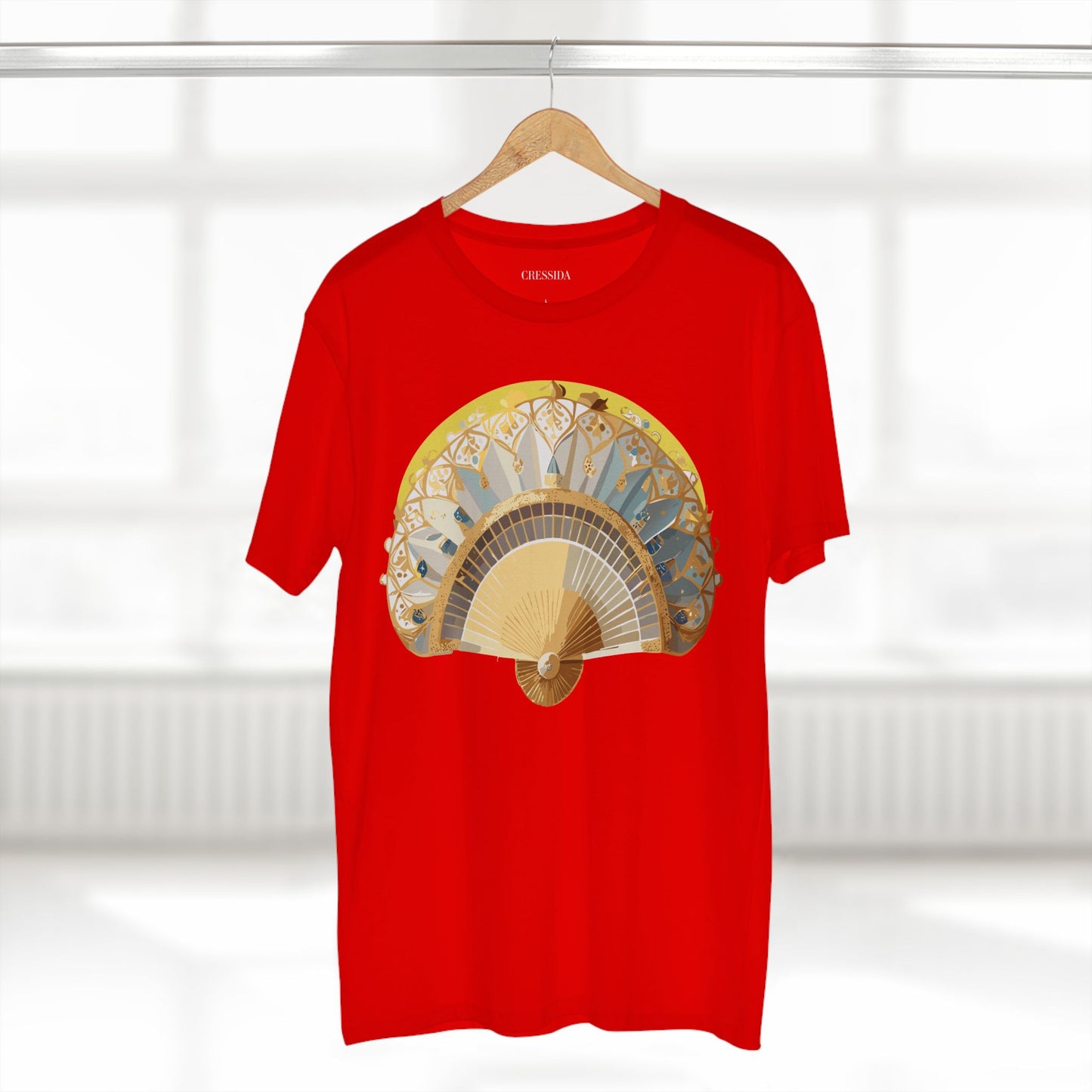Fan shirt, Shirt with Fan, Tee Shirt with Antique Fan