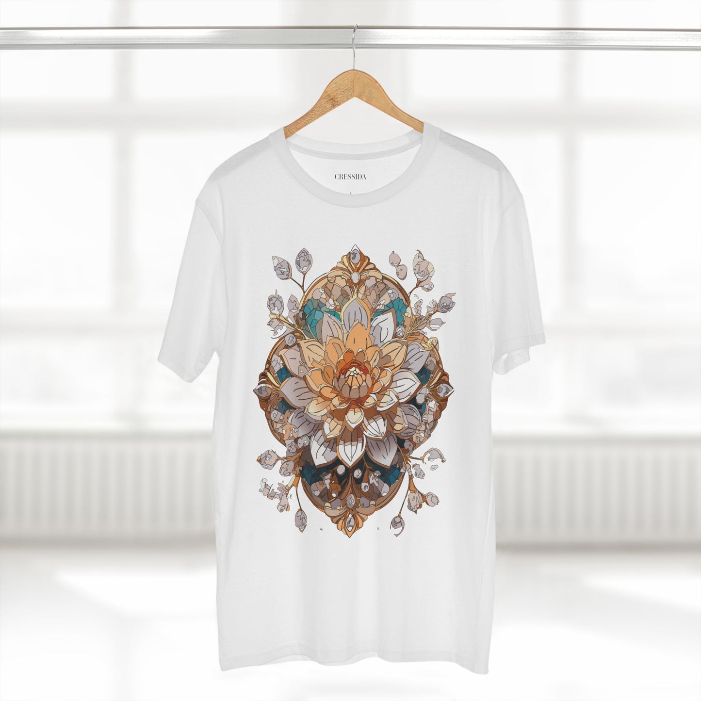 Floral Shirt, Shirt with Flower, Tee Shirt with Antique Flower