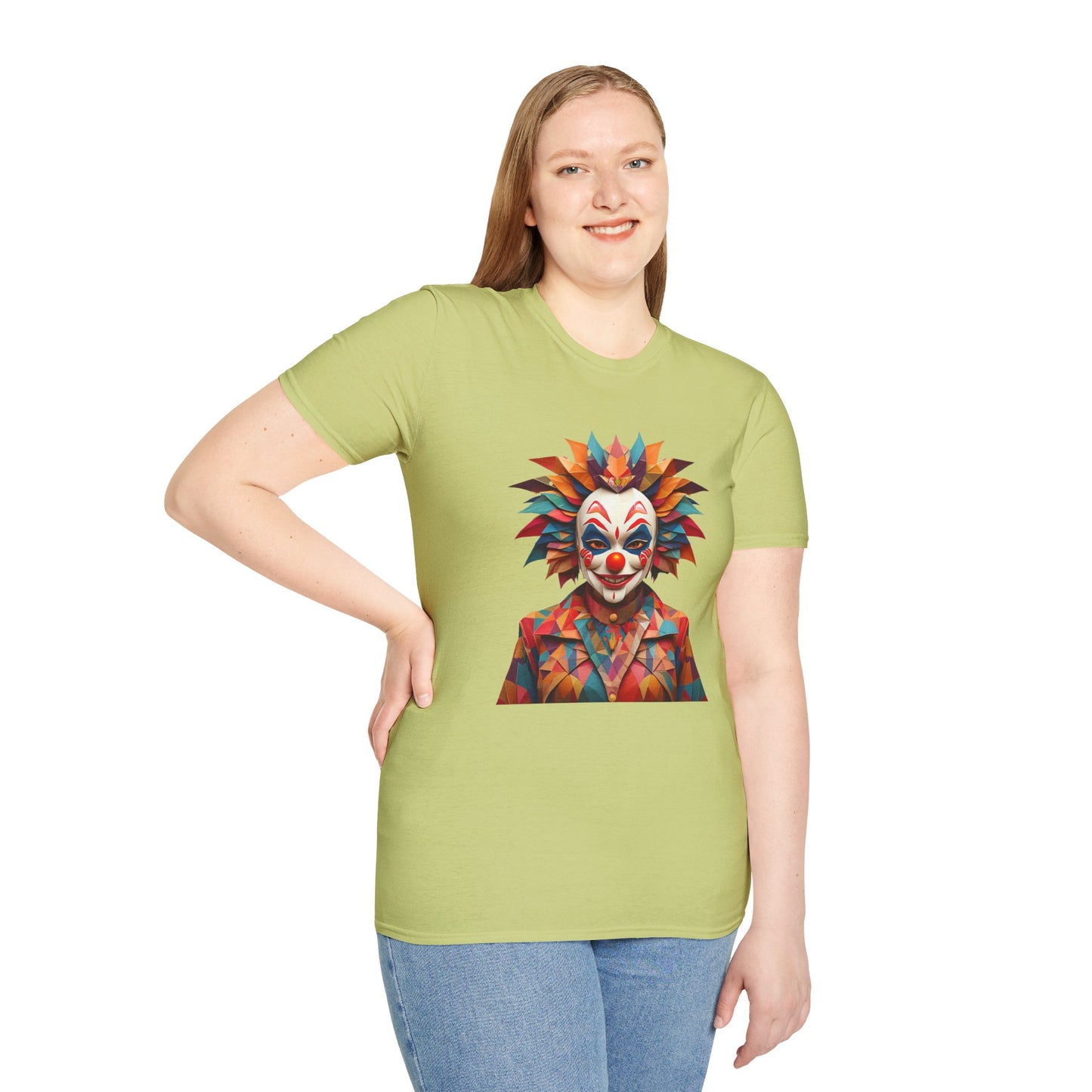 Clown Shirt, T Shirt with Clown, Funny Man Shirt, Tee Shirt with Funny Man, Circus Shirt, Shirt with Circus, Scary Man Shirt, Shirt with Scary Man