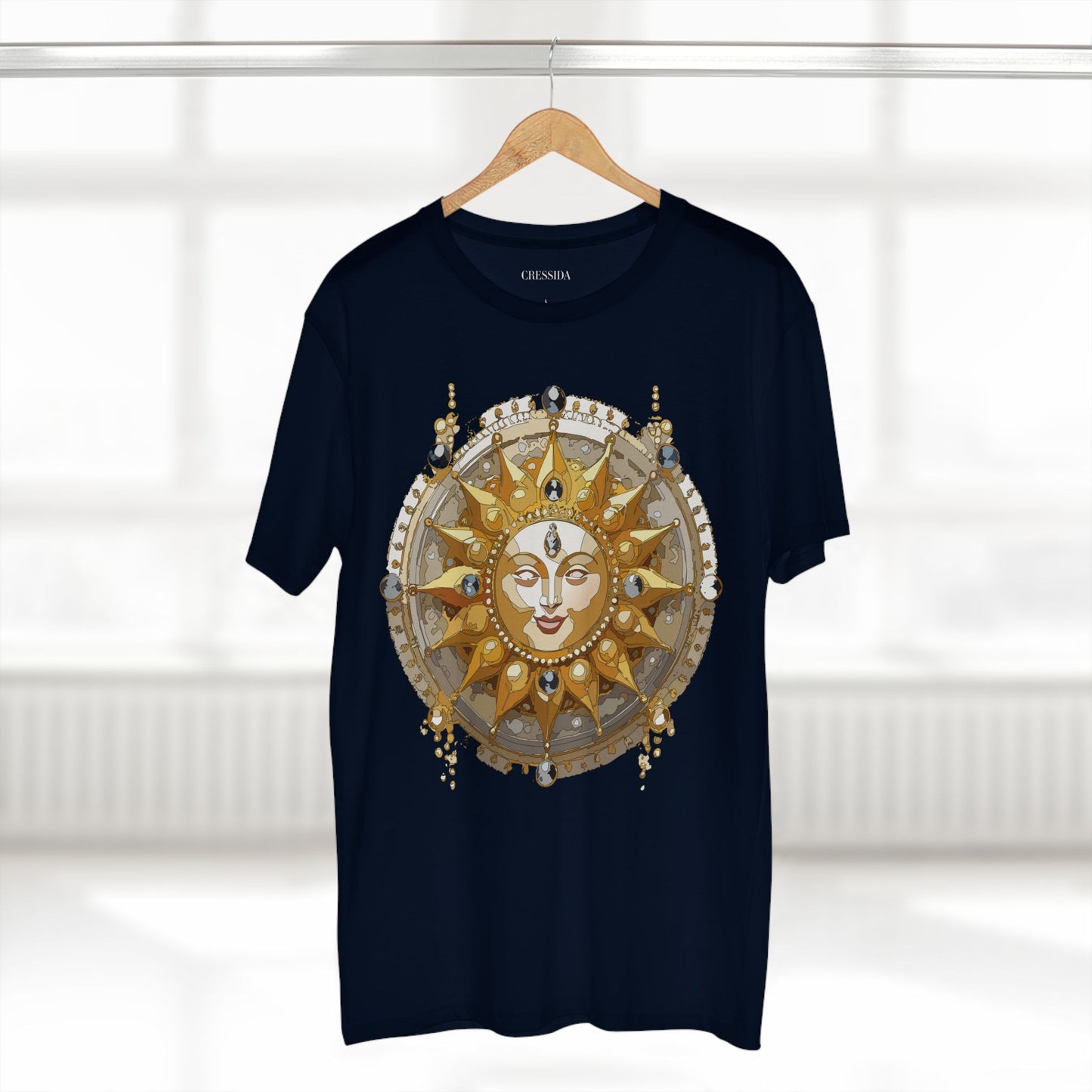 Sun Shirt, Shirt with Sun, Tee Shirt with Gold Sun