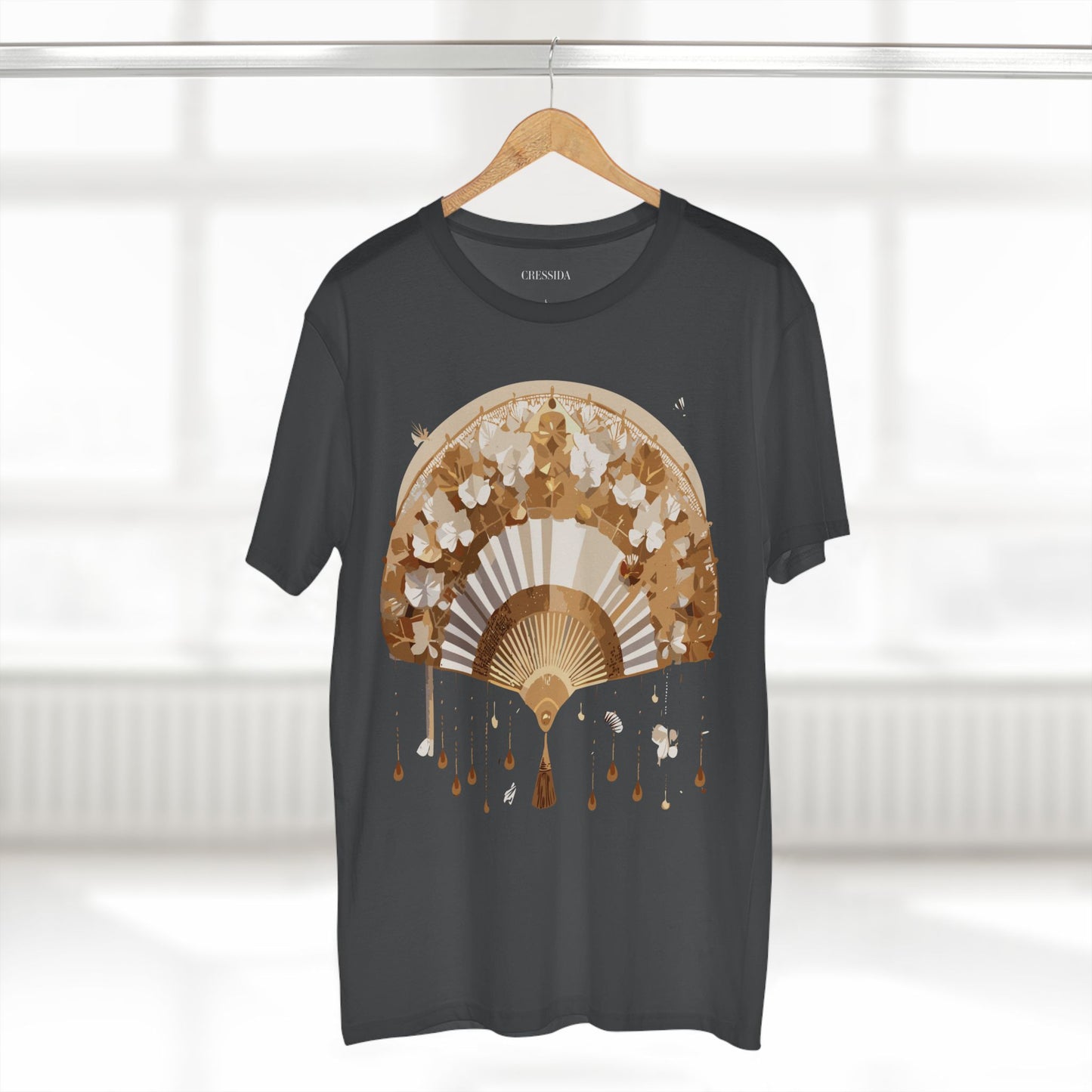 Fan shirt, Shirt with Fan, Tee Shirt with Antique Fan