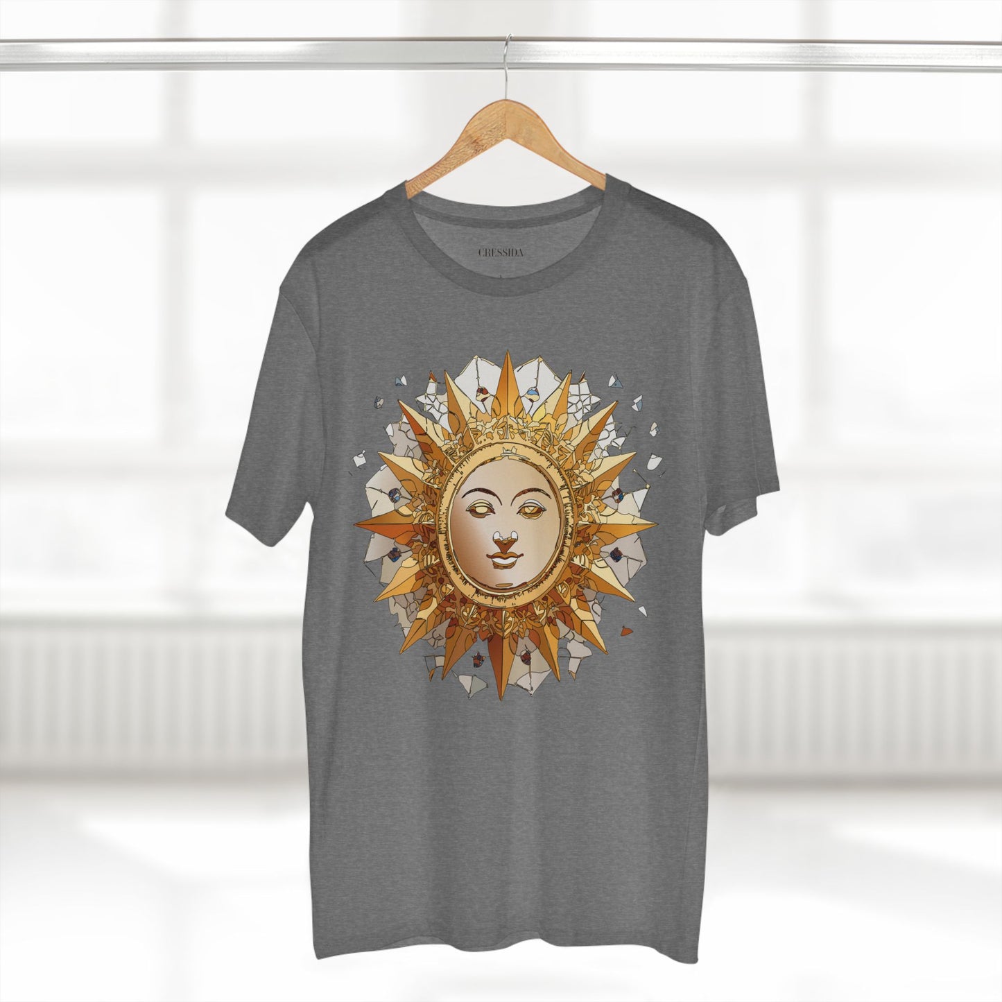 Sun Shirt, Shirt with Sun, Tee Shirt with Gold Sun