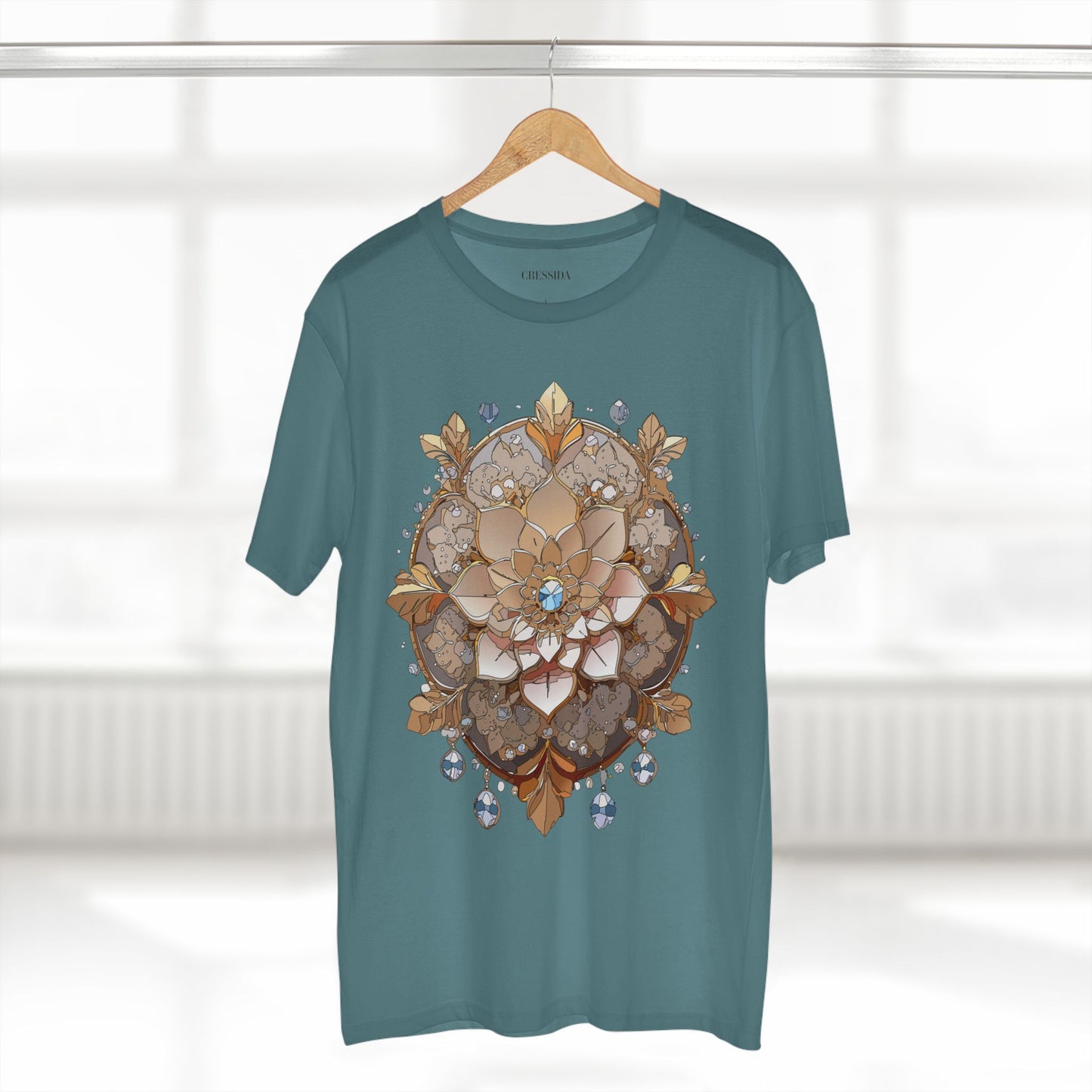 Floral Shirt, Shirt with Flower, Tee Shirt with Antique Flower