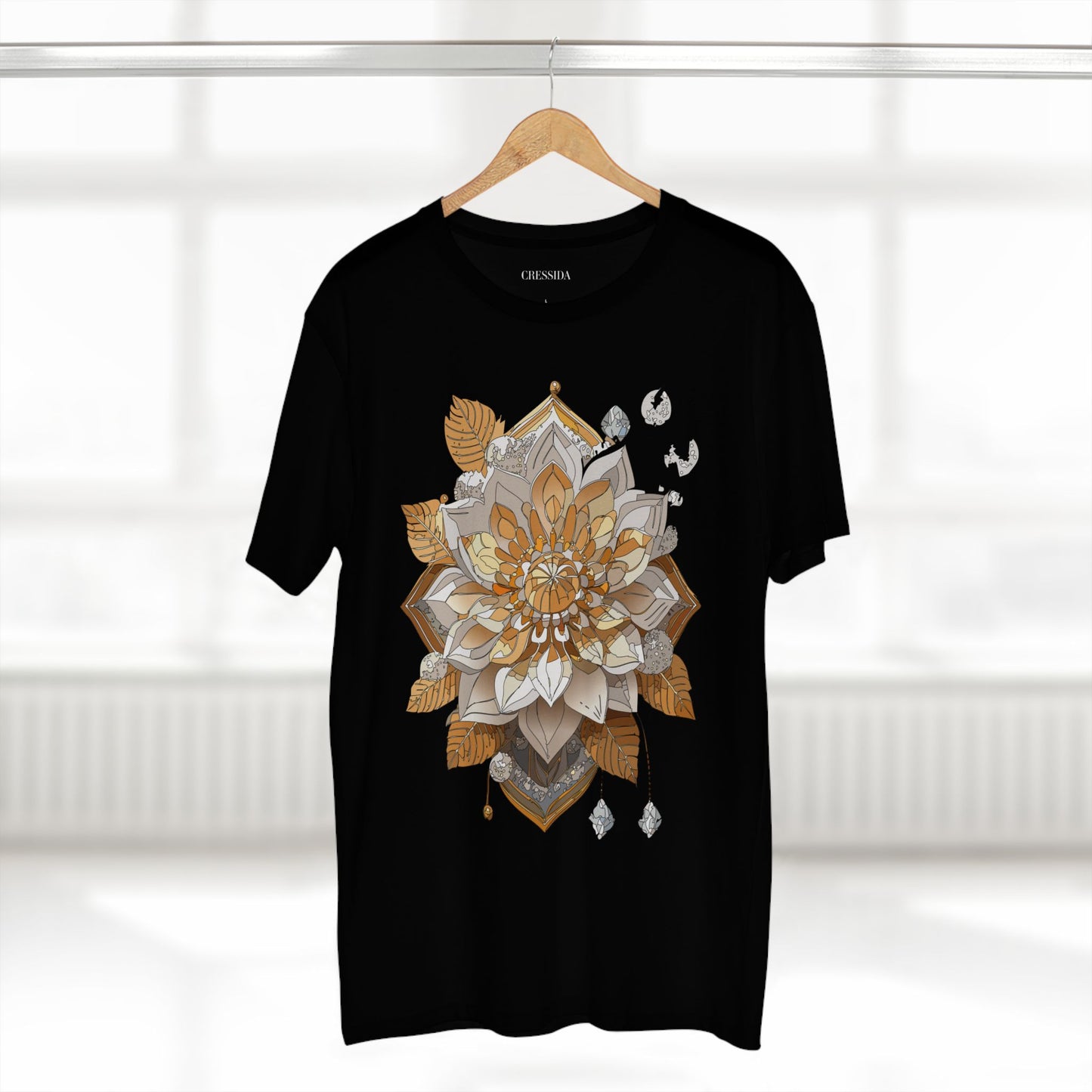 Floral Shirt, Shirt with Flower, Tee Shirt with Antique Flower