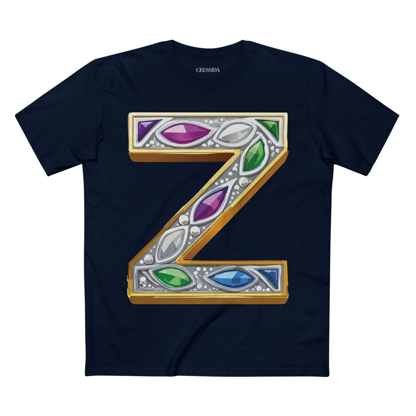 Letter Shirt, Shirt with Letters, Tee Shirt with Gold Letters