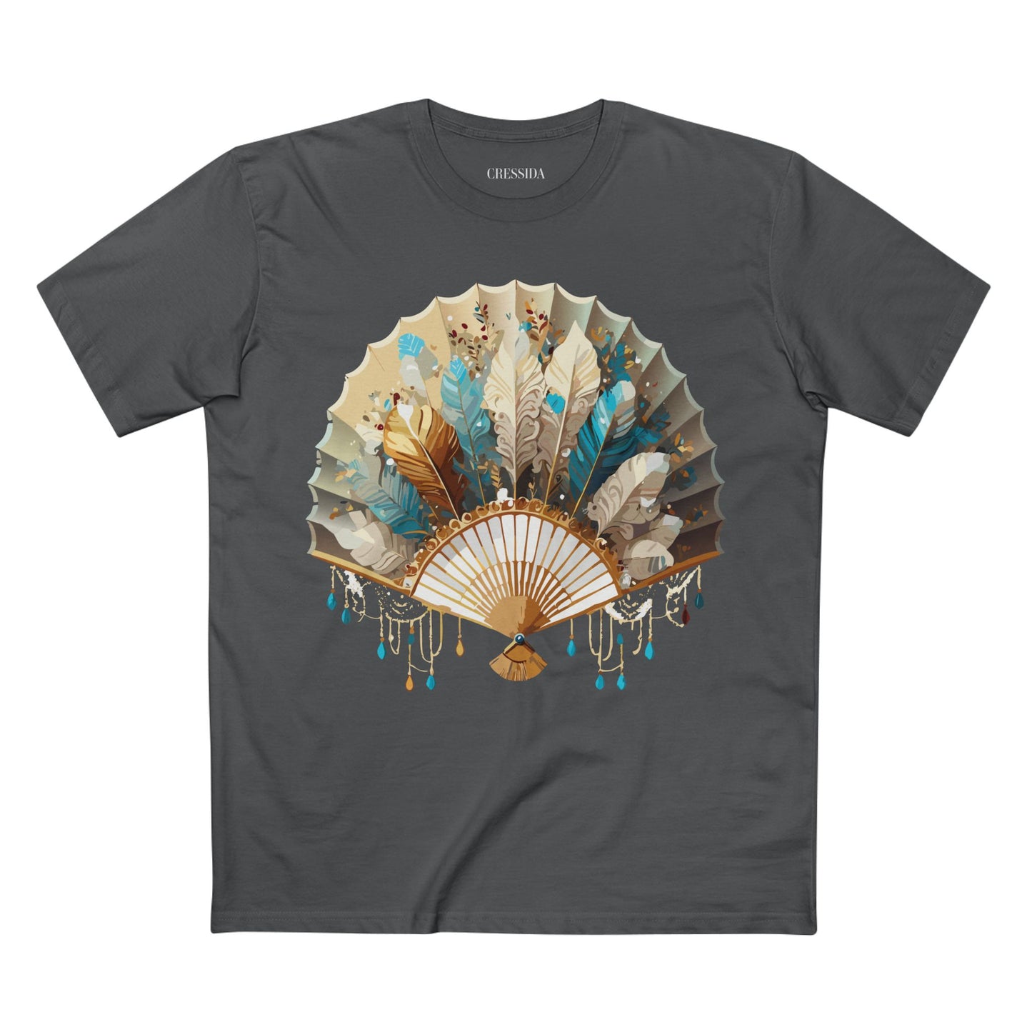 Fan shirt, Shirt with Fan, Tee Shirt with Antique Fan