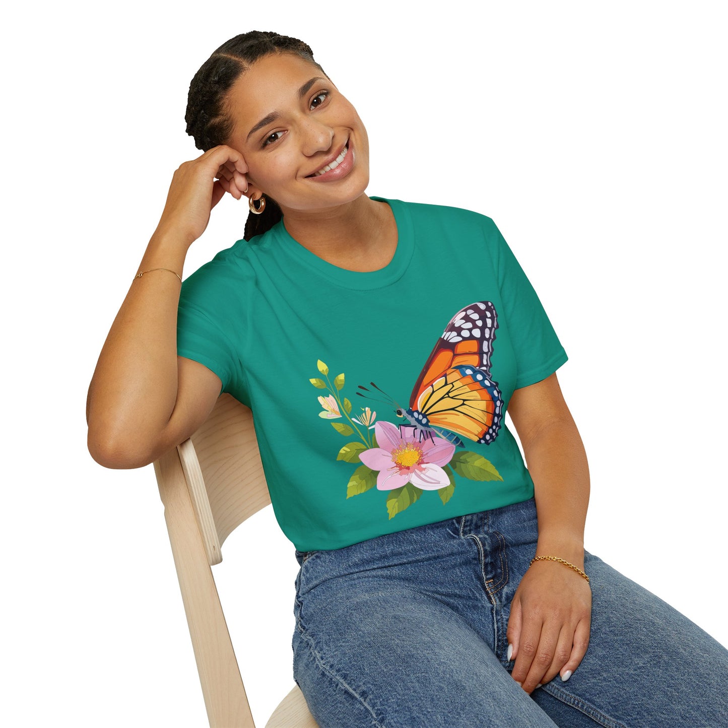 Butterfly Shirt, T Shirt with Butterfly, Monarch Shirt
