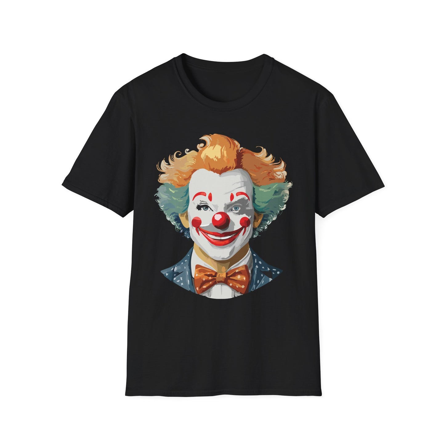 Clown Shirt, T Shirt with Clown, Funny Man Shirt, Tee Shirt with Funny Man, Circus Shirt, Shirt with Circus, Scary Man Shirt, Shirt with Scary Man