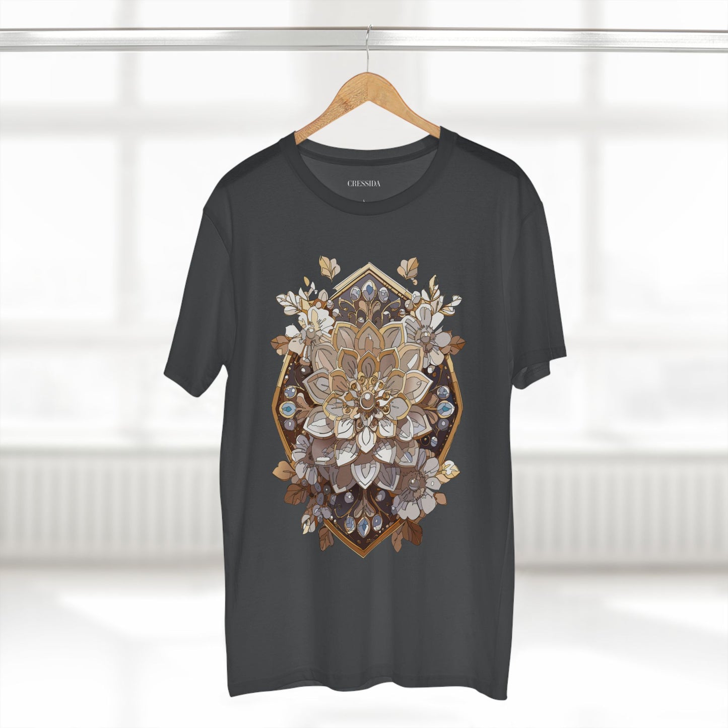 Floral Shirt, Shirt with Flower, Tee Shirt with Antique Flower
