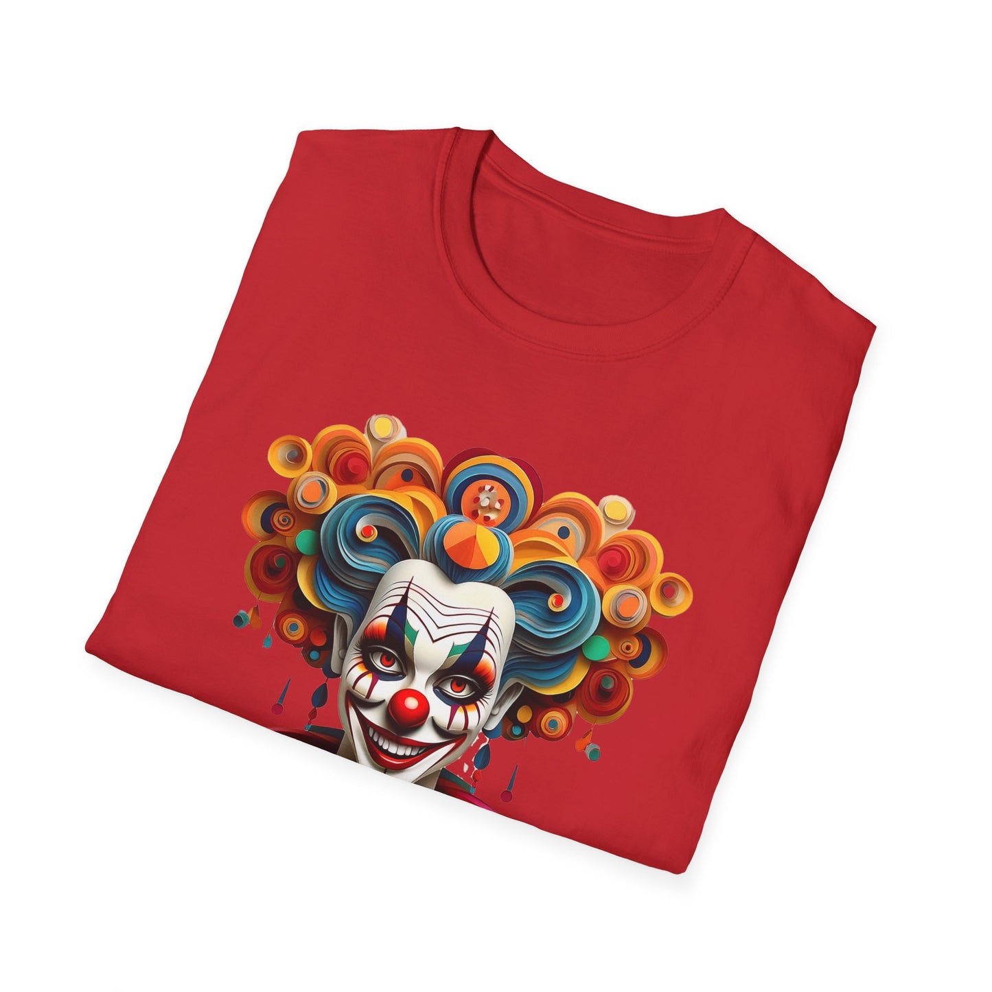 Clown Shirt, T Shirt with Clown, Funny Man Shirt, Tee Shirt with Funny Man, Circus Shirt, Shirt with Circus, Scary Man Shirt, Shirt with Scary Man