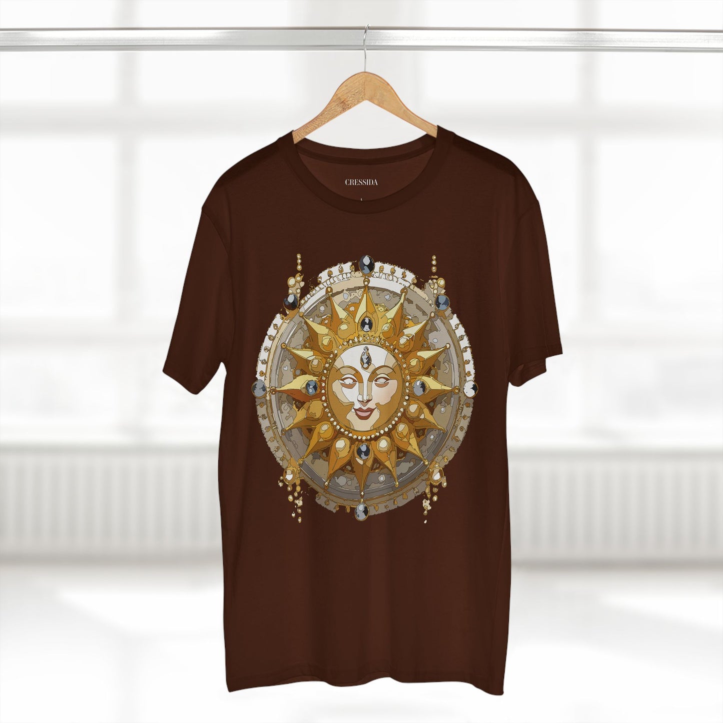 Sun Shirt, Shirt with Sun, Tee Shirt with Gold Sun
