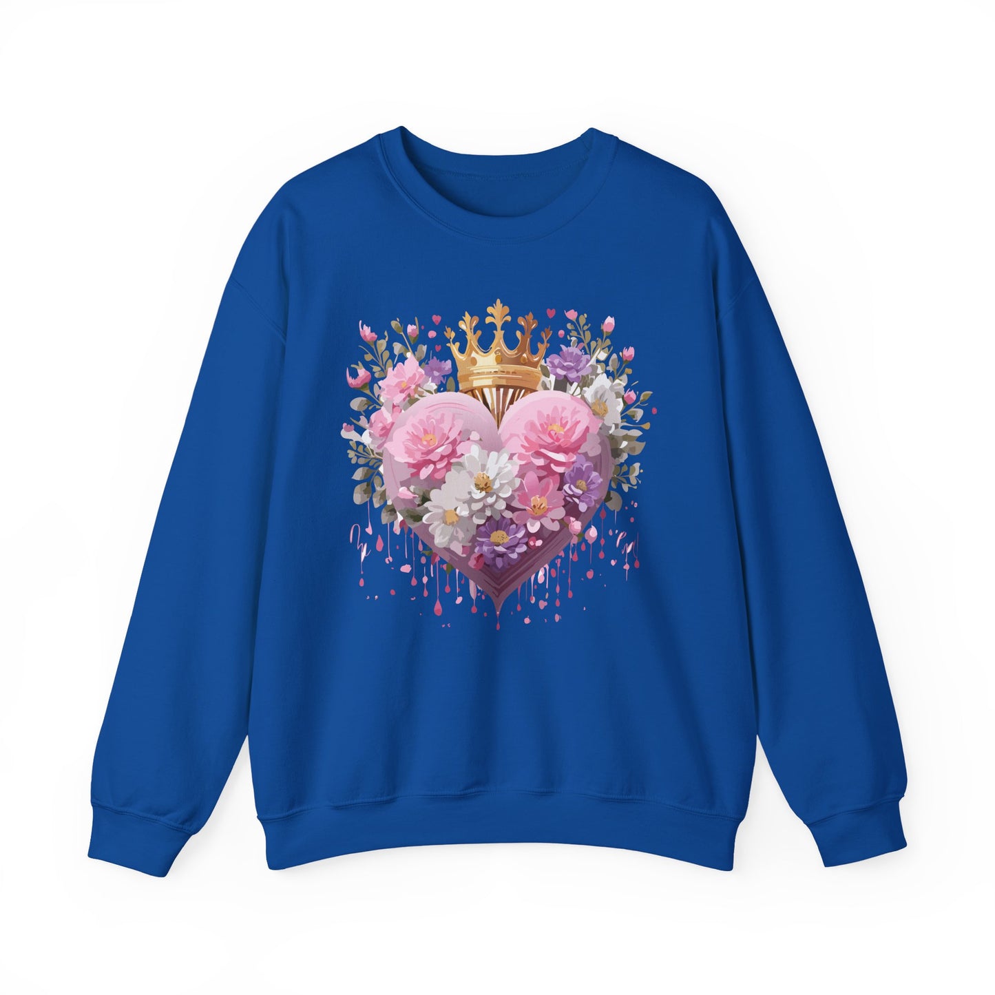 Floral Heart Sweatshirt, Floral Love Sweatshirt, Valentine's Day Sweatshirt, Heart Floral Sweatshirt