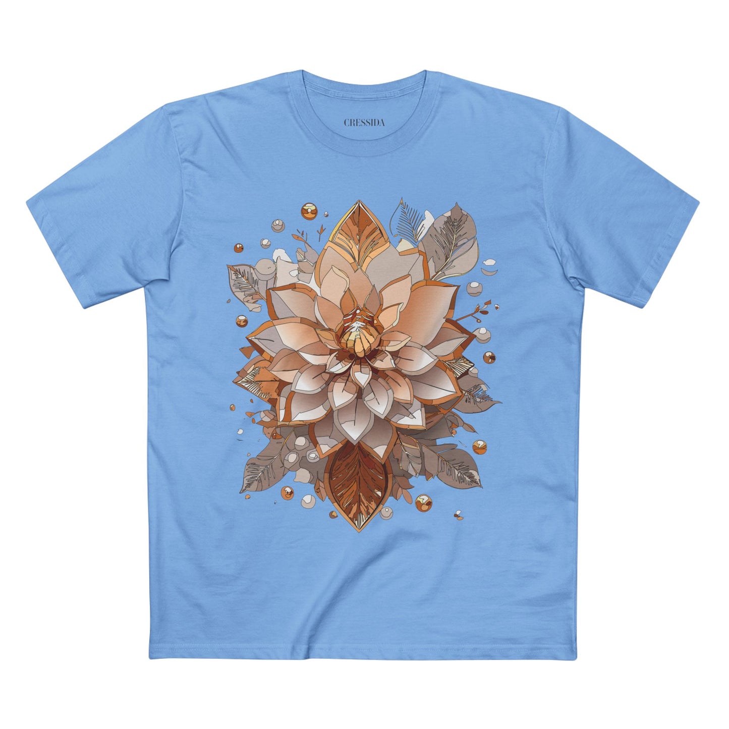 Floral Shirt, Shirt with Flower, Tee Shirt with Antique Flower