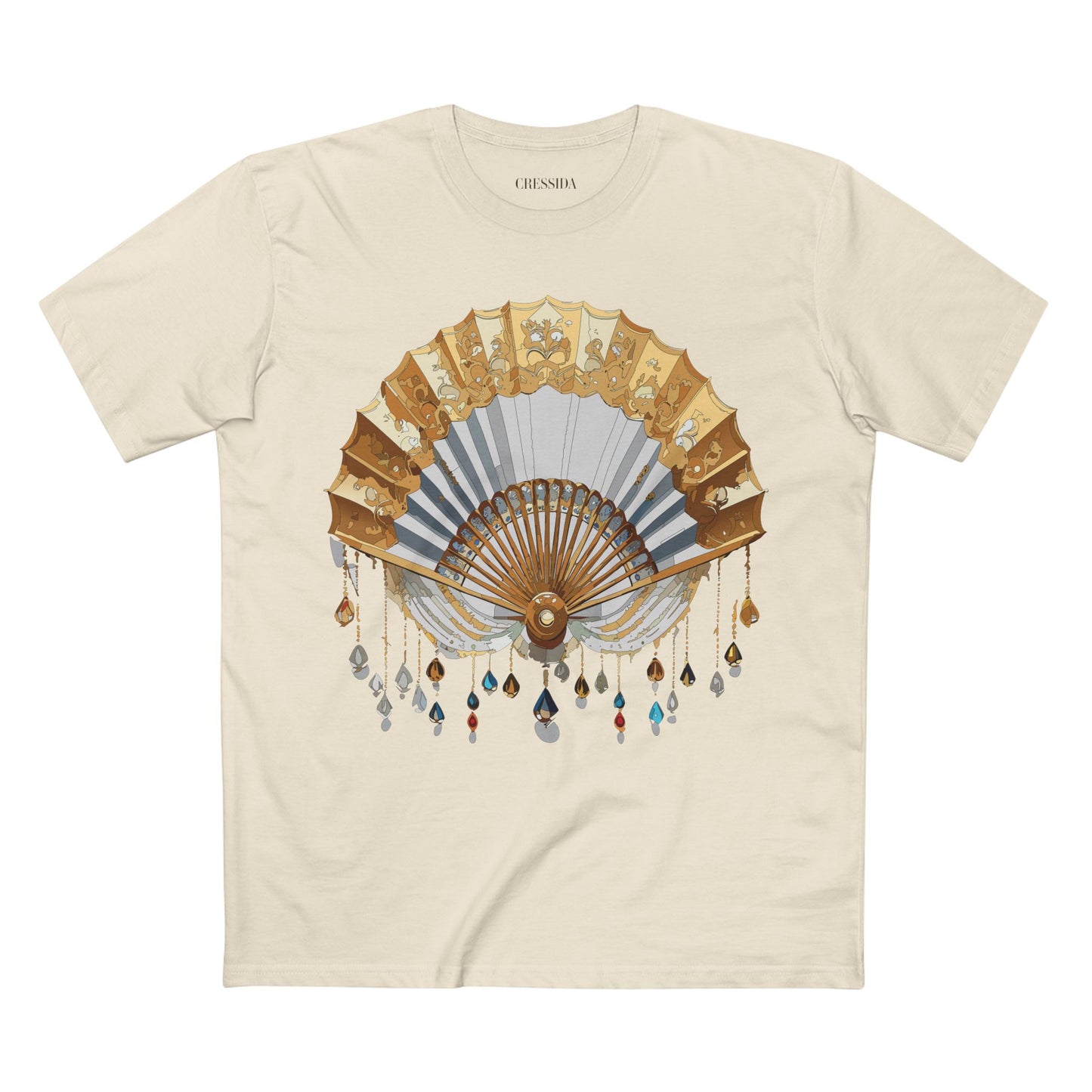 Fan shirt, Shirt with Fan, Tee Shirt with Antique Fan