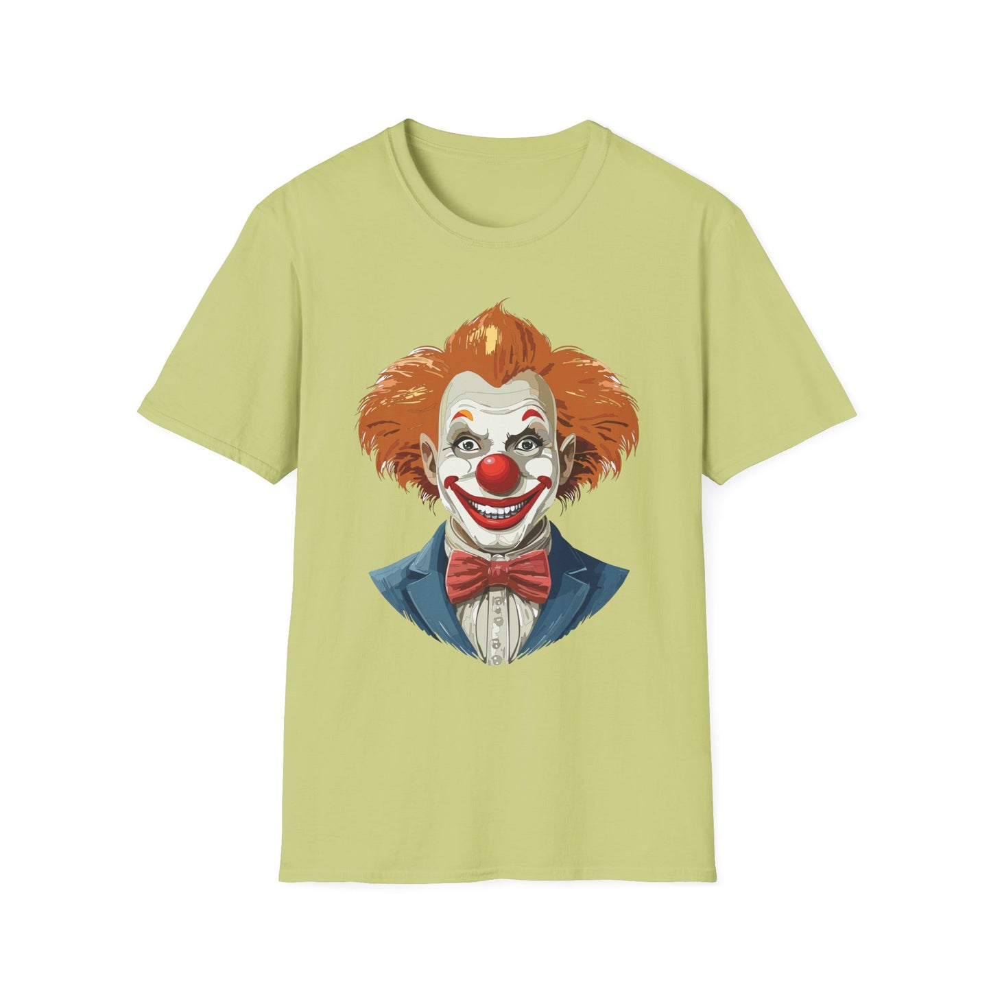 Clown Shirt, T Shirt with Clown, Funny Man Shirt, Tee Shirt with Funny Man, Circus Shirt, Shirt with Circus, Scary Man Shirt, Shirt with Scary Man