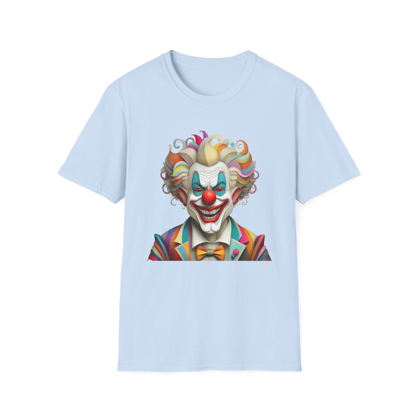 Clown Shirt, T Shirt with Clown, Funny Man Shirt, Tee Shirt with Funny Man, Circus Shirt, Shirt with Circus, Scary Man Shirt, Shirt with Scary Man