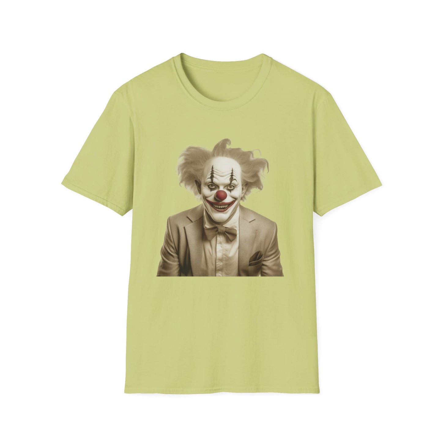 Clown Shirt, T Shirt with Clown, Funny Man Shirt, Tee Shirt with Funny Man, Circus Shirt, Shirt with Circus, Scary Man Shirt, Shirt with Scary Man