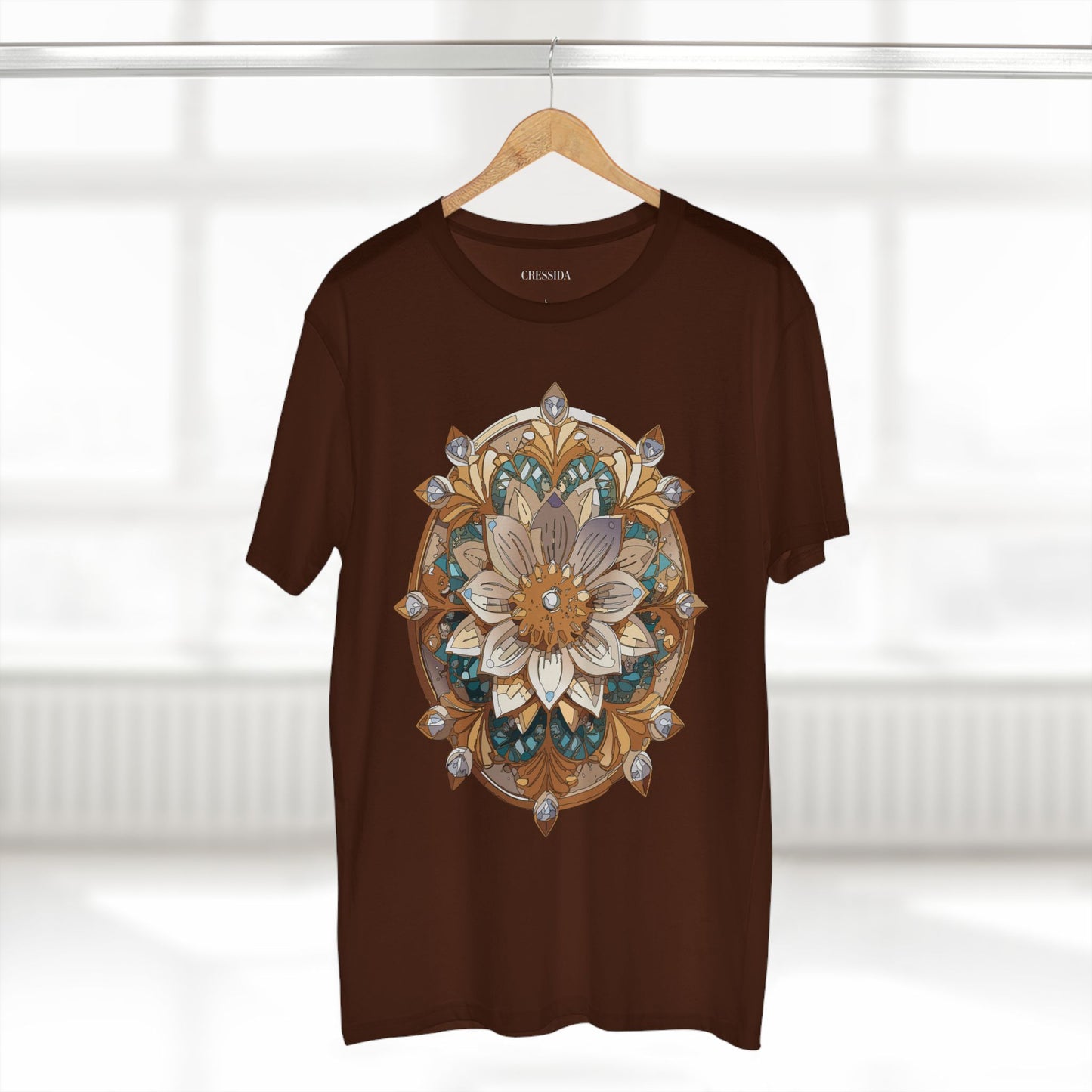 Floral Shirt, Shirt with Flower, Tee Shirt with Antique Flower