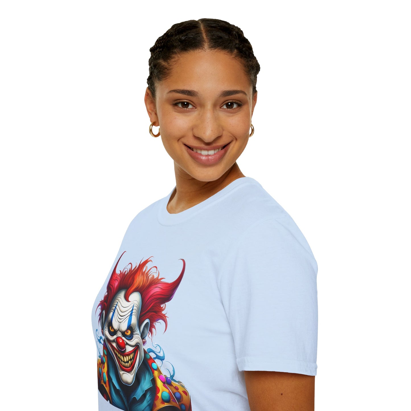 Clown Shirt, T Shirt with Clown, Funny Man Shirt, Tee Shirt with Funny Man, Circus Shirt, Shirt with Circus, Scary Man Shirt, Shirt with Scary Man