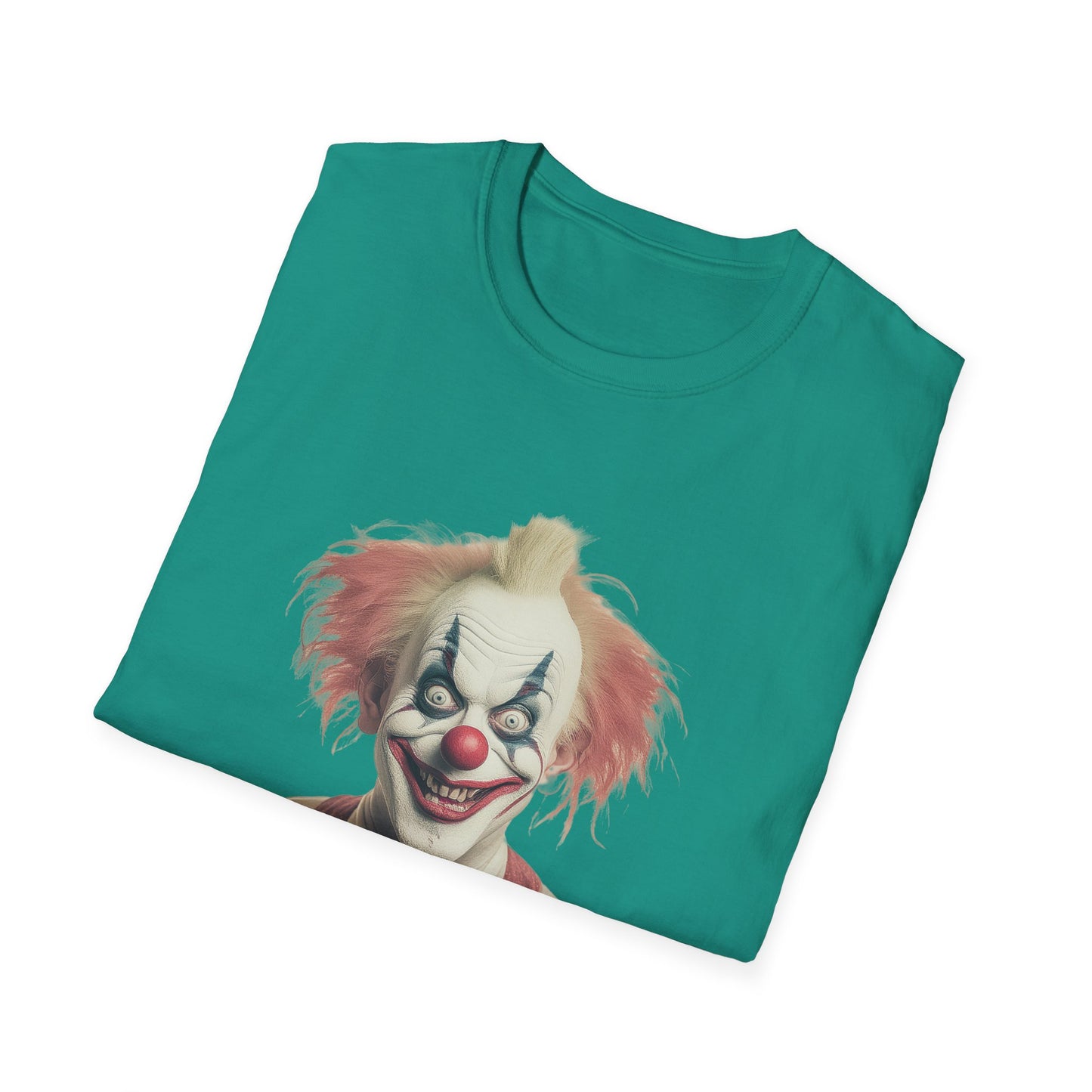 Clown Shirt, T Shirt with Clown, Funny Man Shirt, Tee Shirt with Funny Man, Circus Shirt, Shirt with Circus, Scary Man Shirt, Shirt with Scary Man