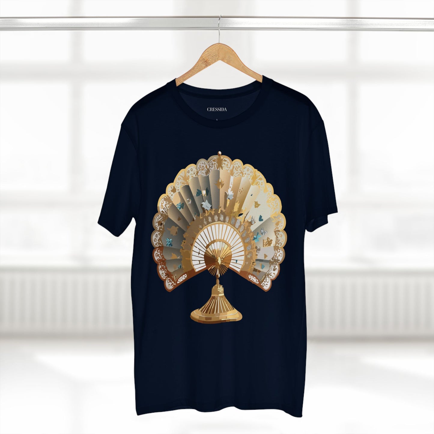 Fan shirt, Shirt with Fan, Tee Shirt with Antique Fan