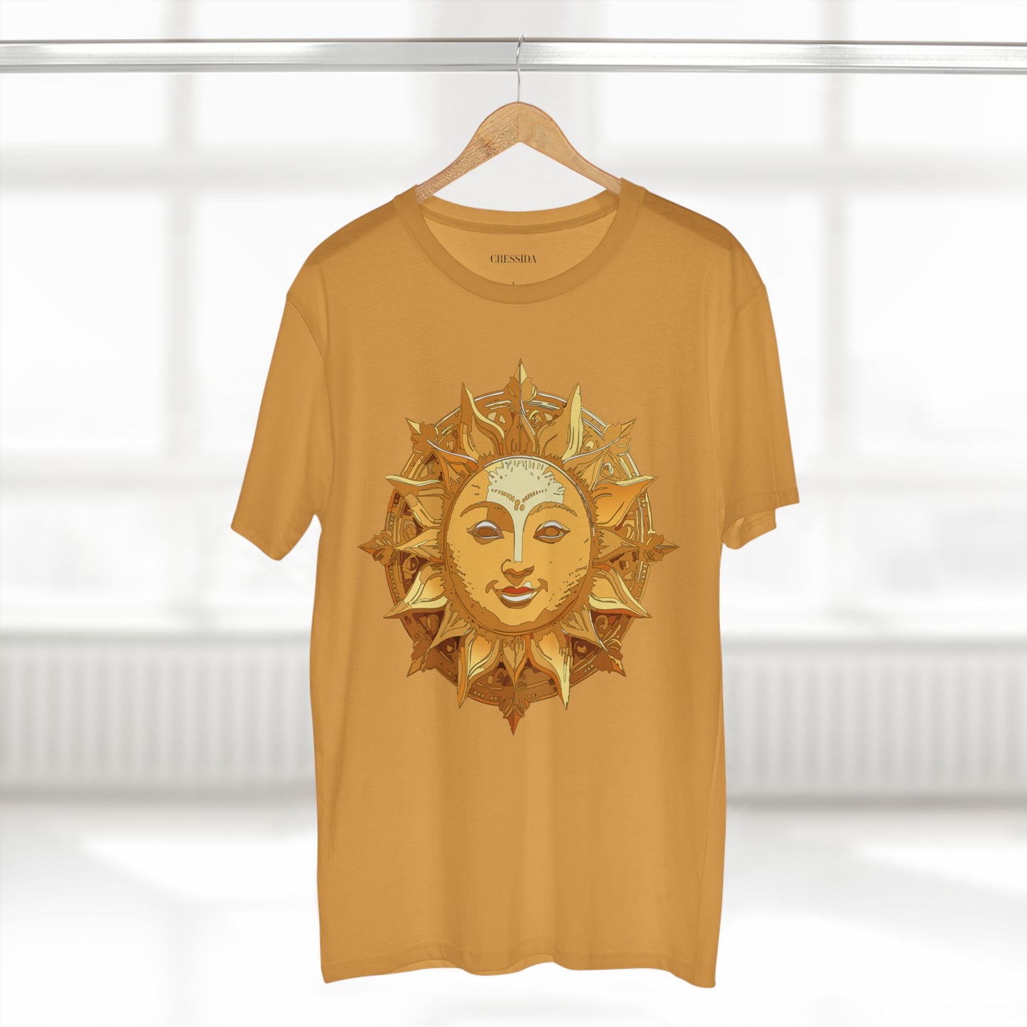 Sun Shirt, Shirt with Sun, Tee Shirt with Gold Sun