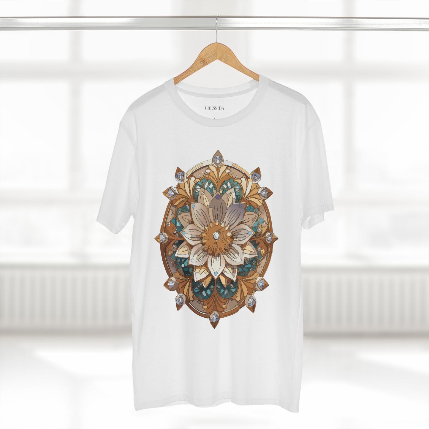 Floral Shirt, Shirt with Flower, Tee Shirt with Antique Flower