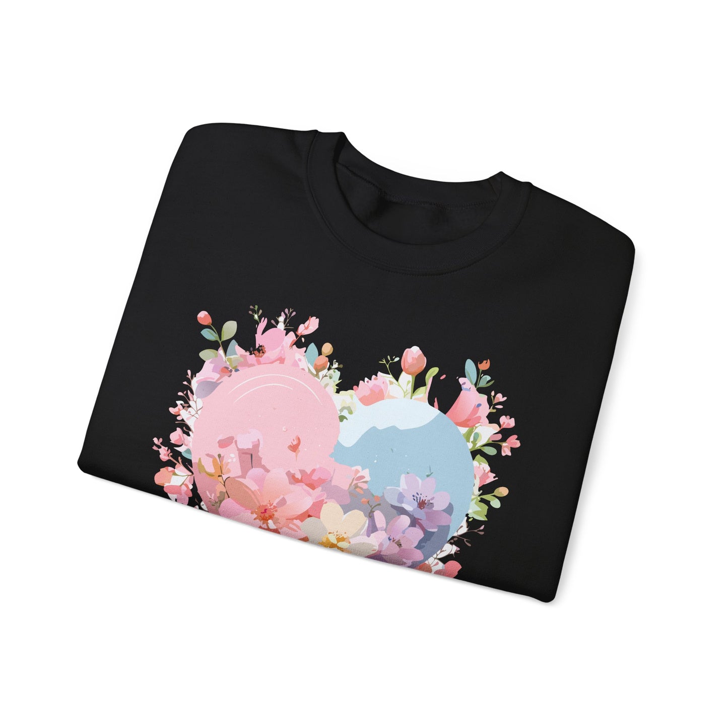 Floral Heart Sweatshirt, Floral Love Sweatshirt, Valentine's Day Sweatshirt, Heart Floral Sweatshirt