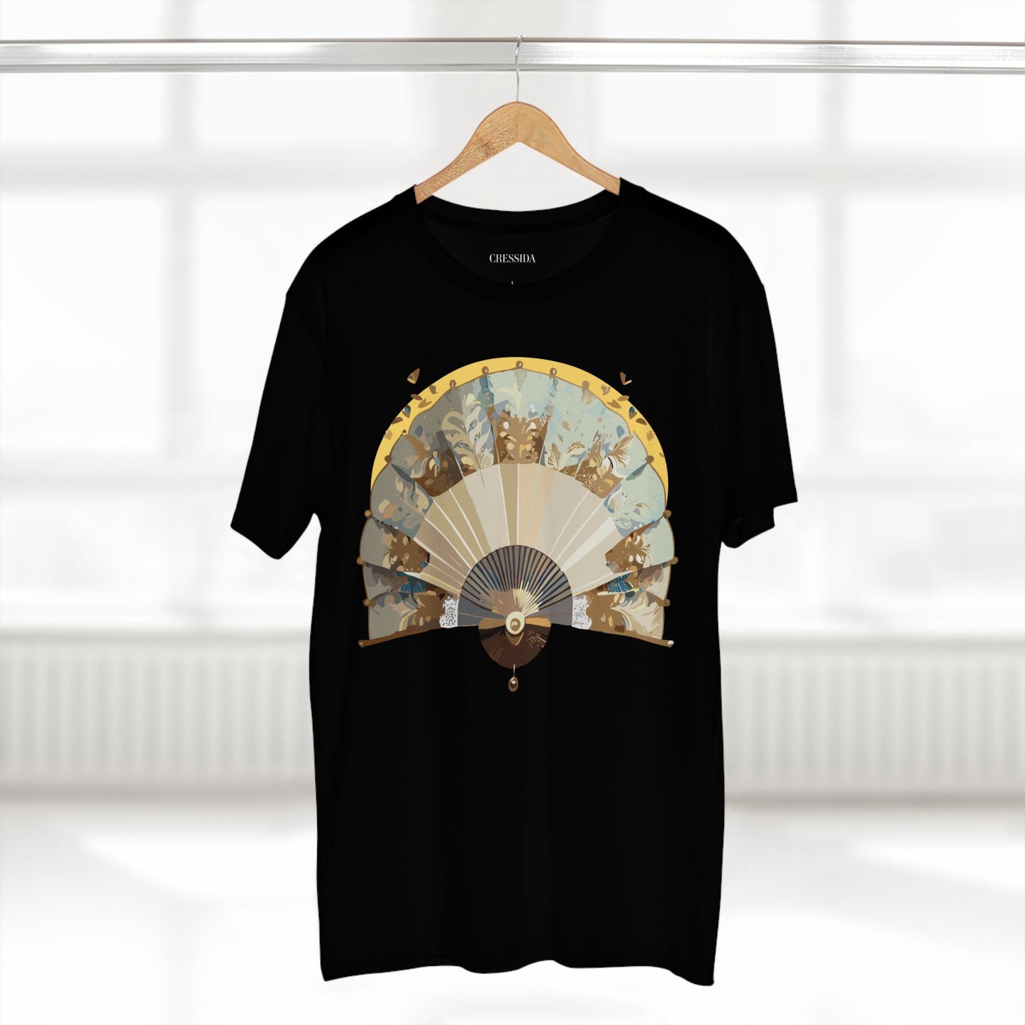 Fan shirt, Shirt with Fan, Tee Shirt with Antique Fan