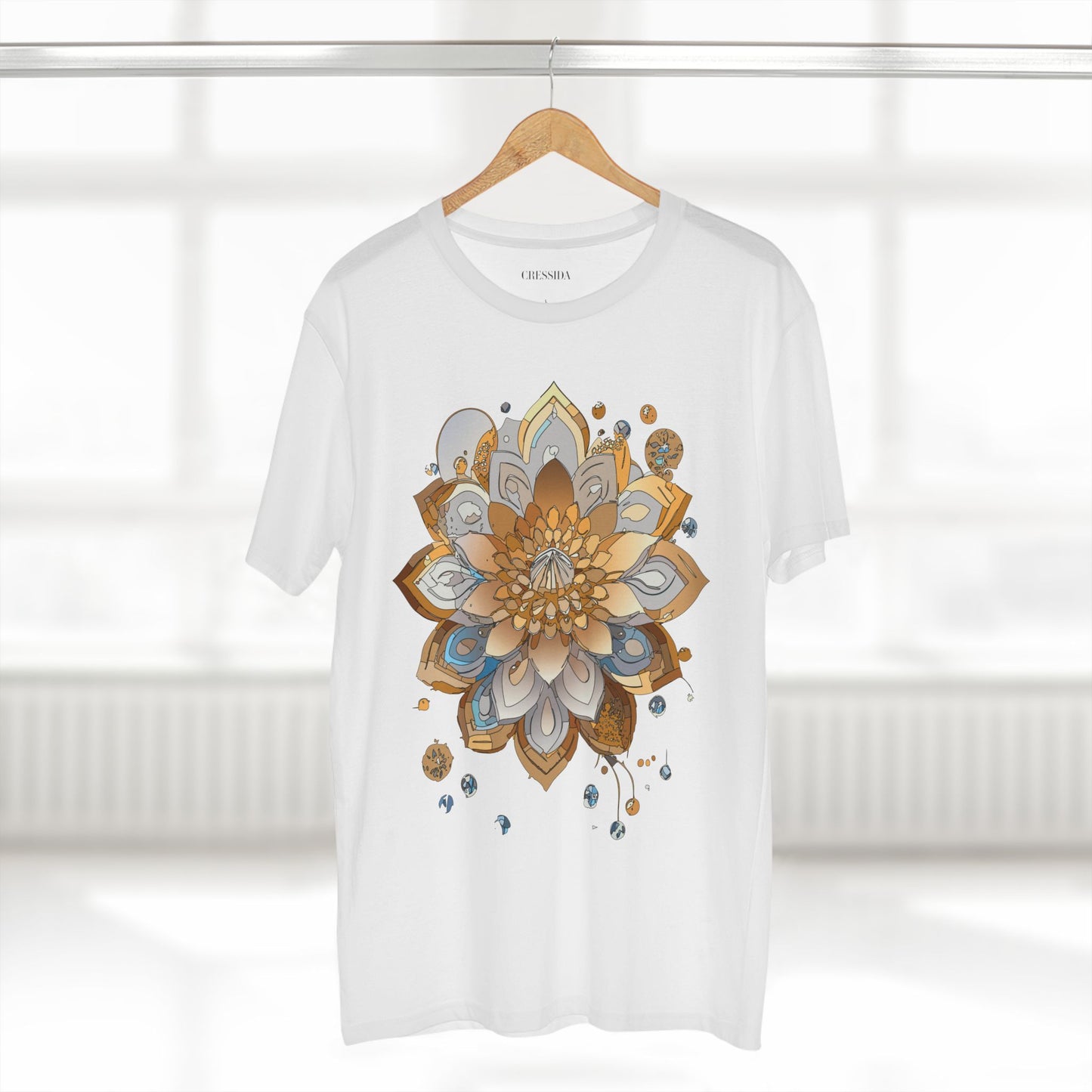 Floral Shirt, Shirt with Flower, Tee Shirt with Antique Flower