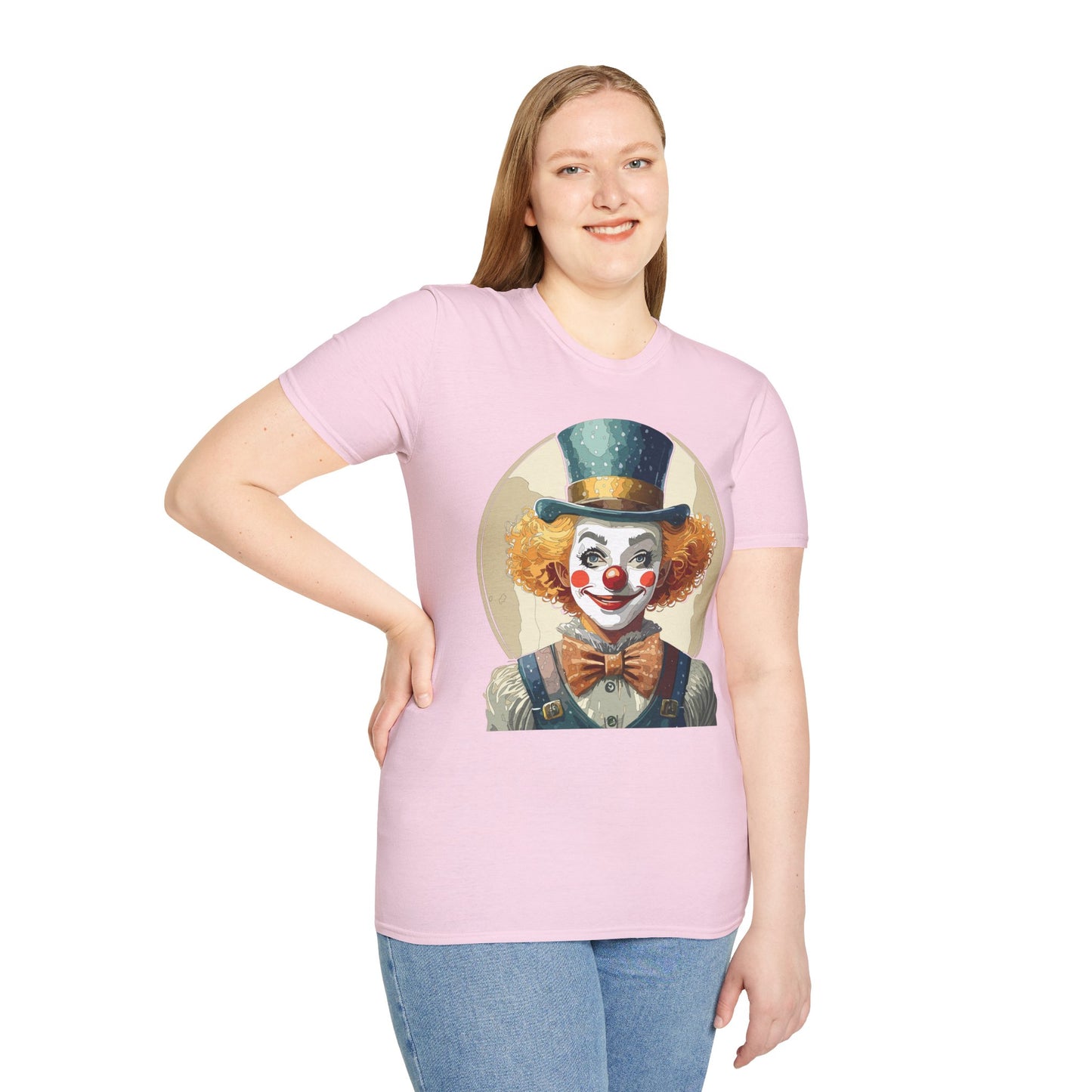 Clown Shirt, T Shirt with Clown, Funny Man Shirt, Tee Shirt with Funny Man, Circus Shirt, Shirt with Circus, Scary Man Shirt, Shirt with Scary Man