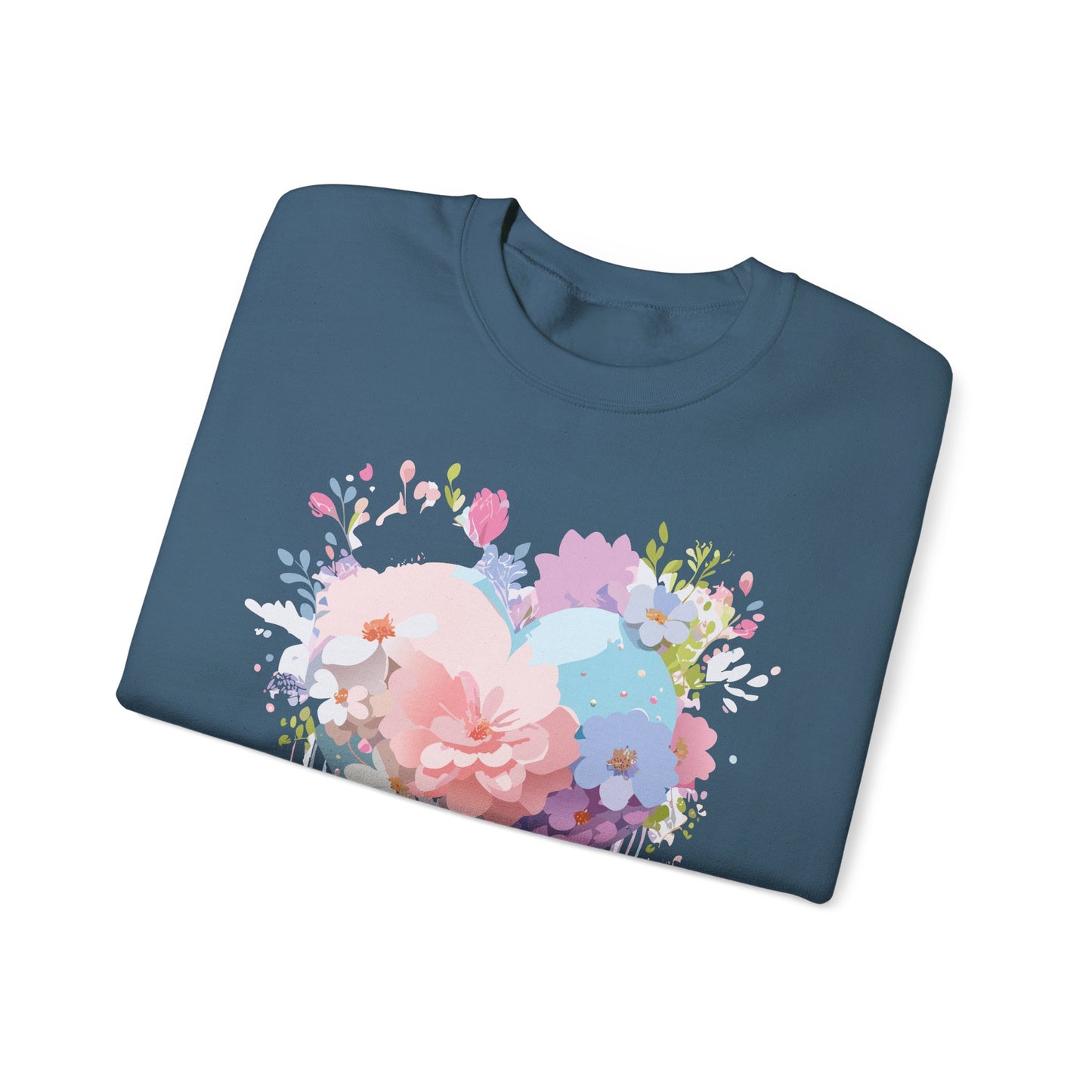Floral Heart Sweatshirt, Floral Love Sweatshirt, Valentine's Day Sweatshirt, Heart Floral Sweatshirt