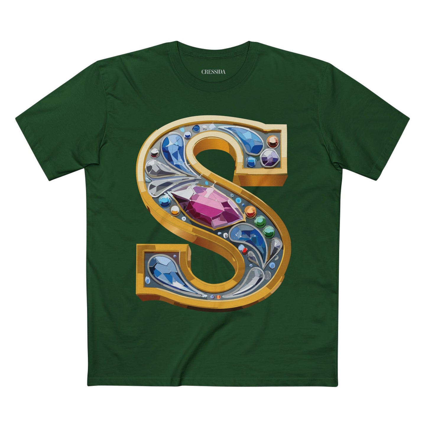 Letter Shirt, Shirt with Letters, Tee Shirt with Gold Letters