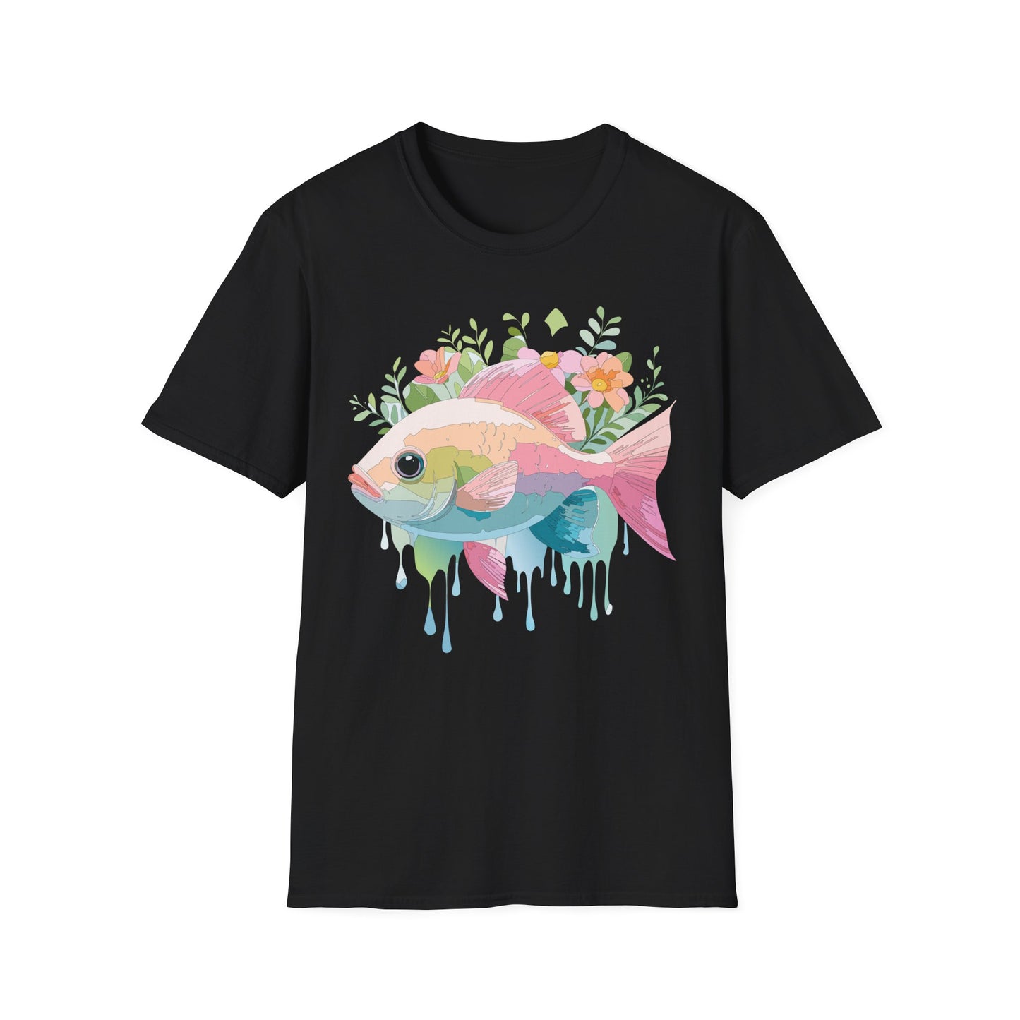 Fish Art Design Shirt, T Shirt with Fish, Graphic Shirt, Tee Shirt with Graphic Design, Shirt with Fish Graphic Art