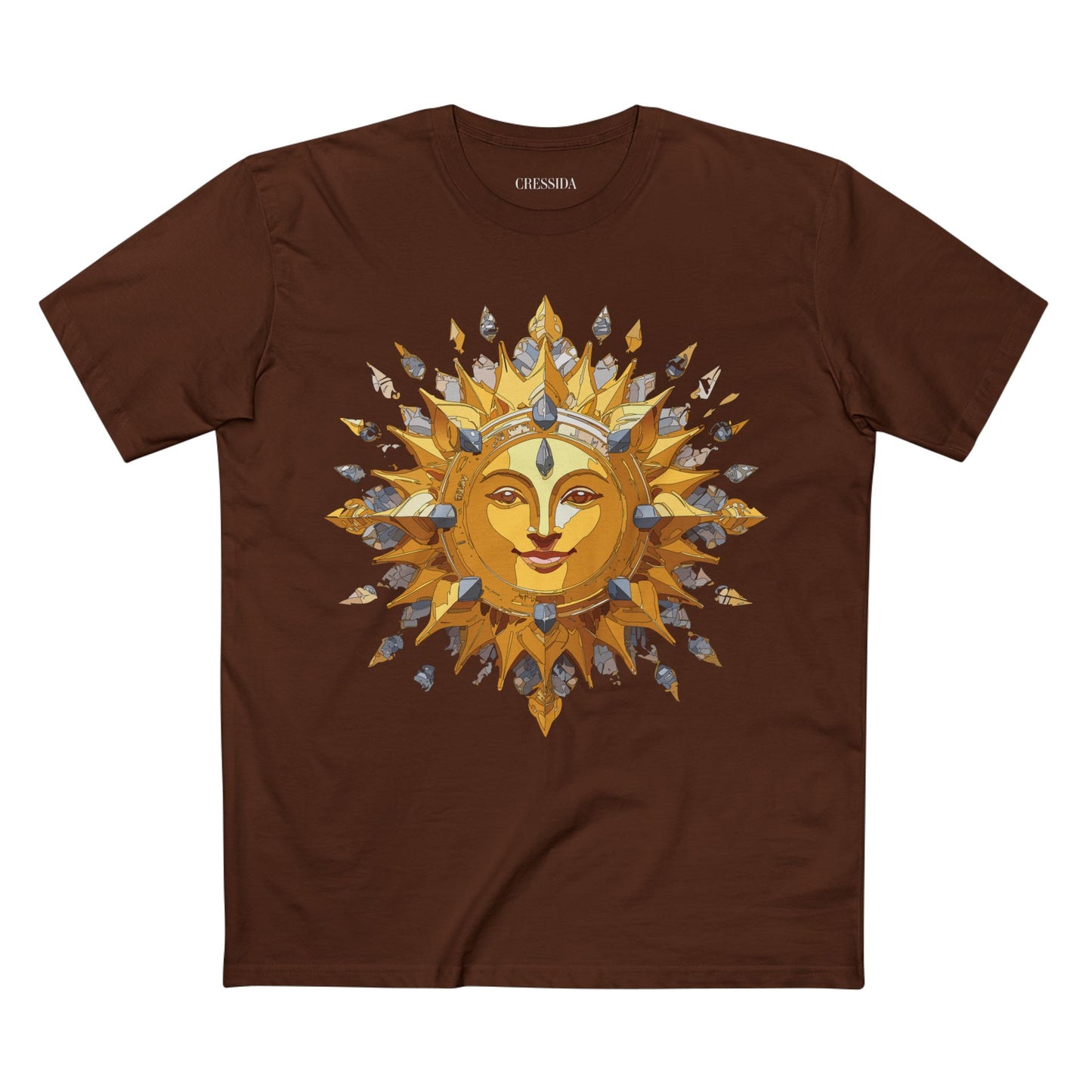 Sun Shirt, Shirt with Sun, Tee Shirt with Gold Sun