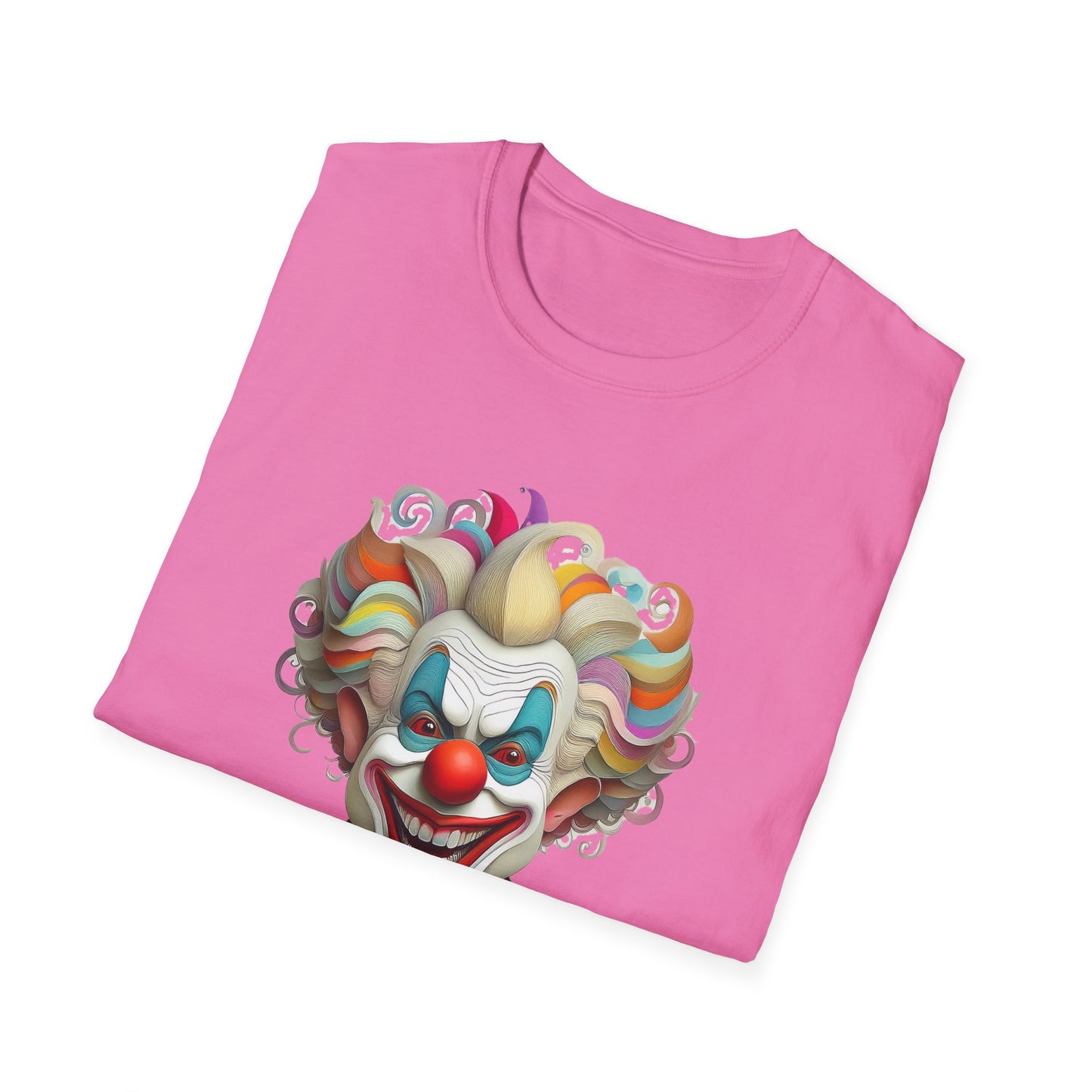 Clown Shirt, T Shirt with Clown, Funny Man Shirt, Tee Shirt with Funny Man, Circus Shirt, Shirt with Circus, Scary Man Shirt, Shirt with Scary Man