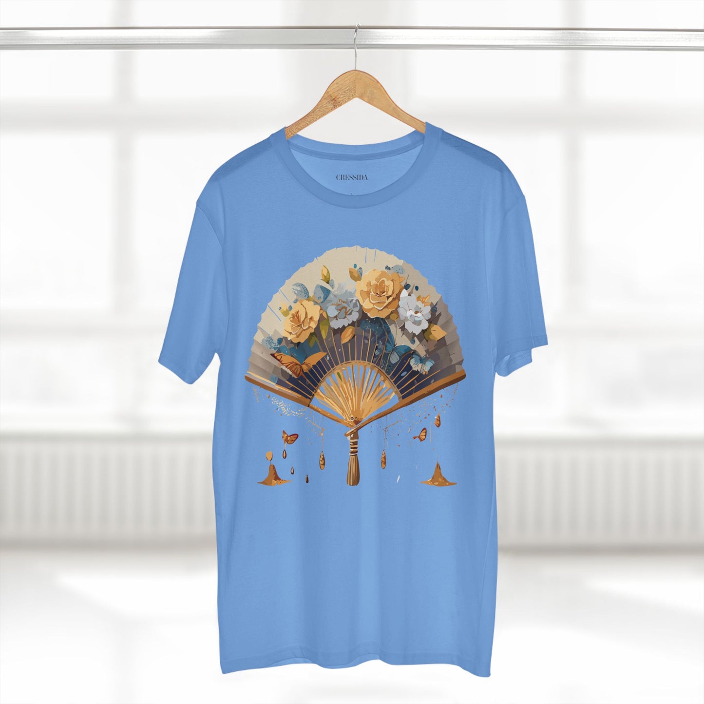 Fan shirt, Shirt with Fan, Tee Shirt with Antique Fan