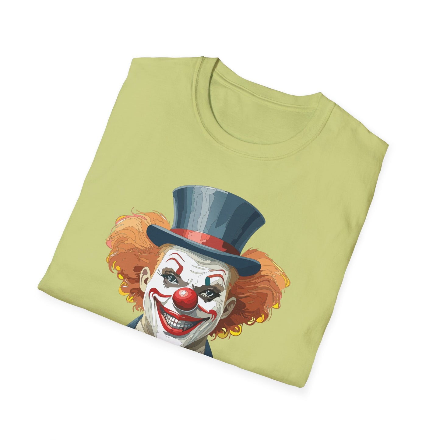 Clown Shirt, T Shirt with Clown, Funny Man Shirt, Tee Shirt with Funny Man, Circus Shirt, Shirt with Circus, Scary Man Shirt, Shirt with Scary Man