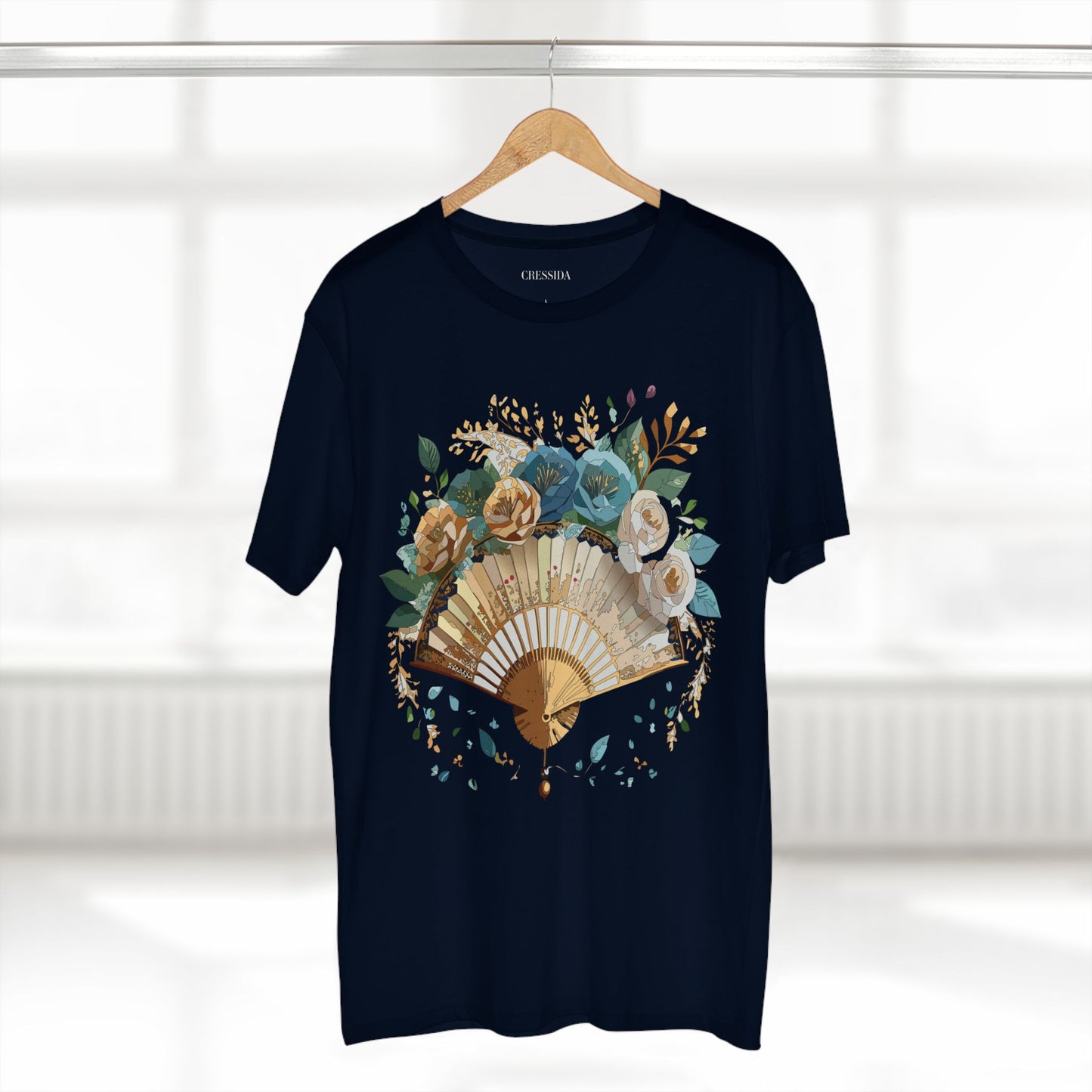 Fan shirt, Shirt with Fan, Tee Shirt with Antique Fan
