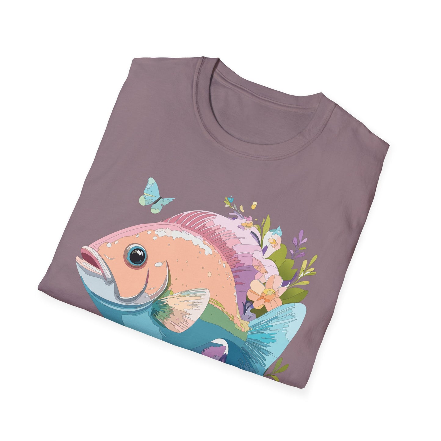 Fish Art Design Shirt, T Shirt with Fish, Graphic Shirt, Tee Shirt with Graphic Design, Shirt with Fish Graphic Art