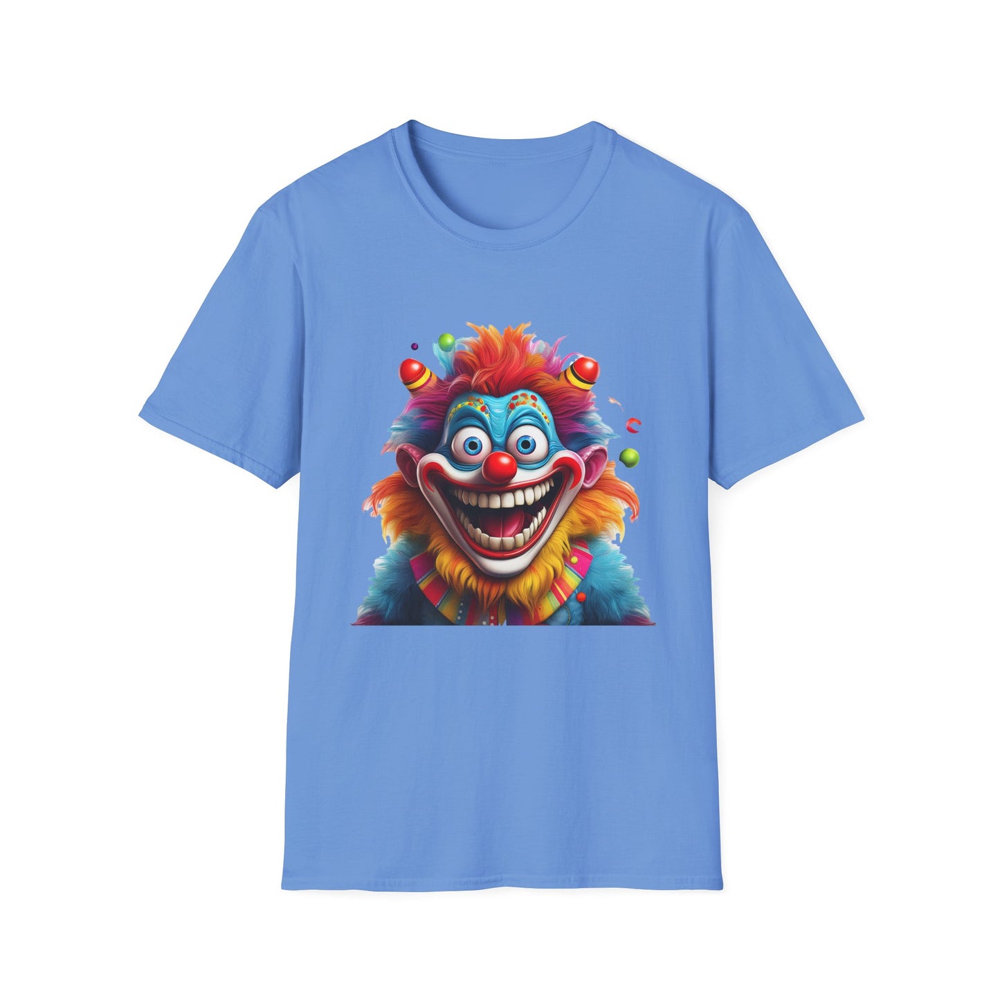 Clown Shirt, T Shirt with Clown, Funny Man Shirt, Tee Shirt with Funny Man, Circus Shirt, Shirt with Circus, Scary Man Shirt, Shirt with Scary Man