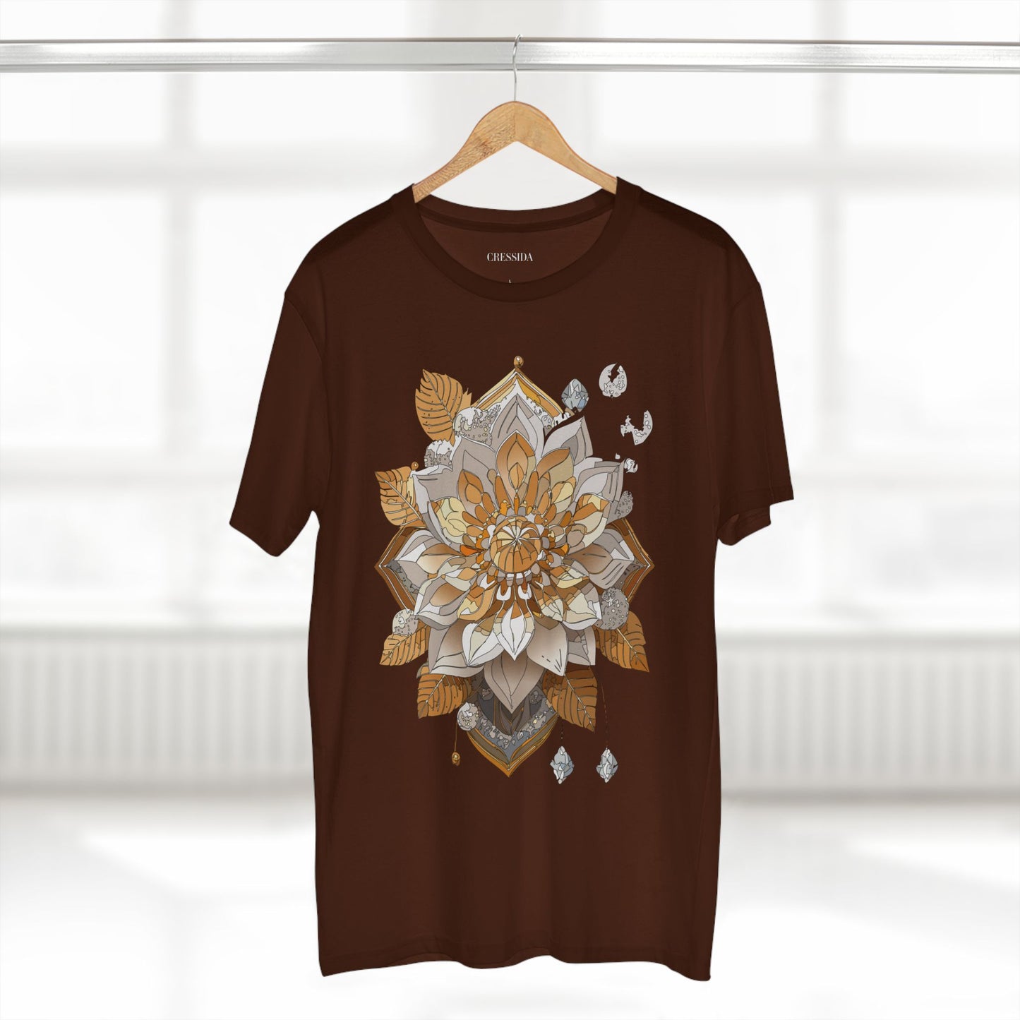 Floral Shirt, Shirt with Flower, Tee Shirt with Antique Flower