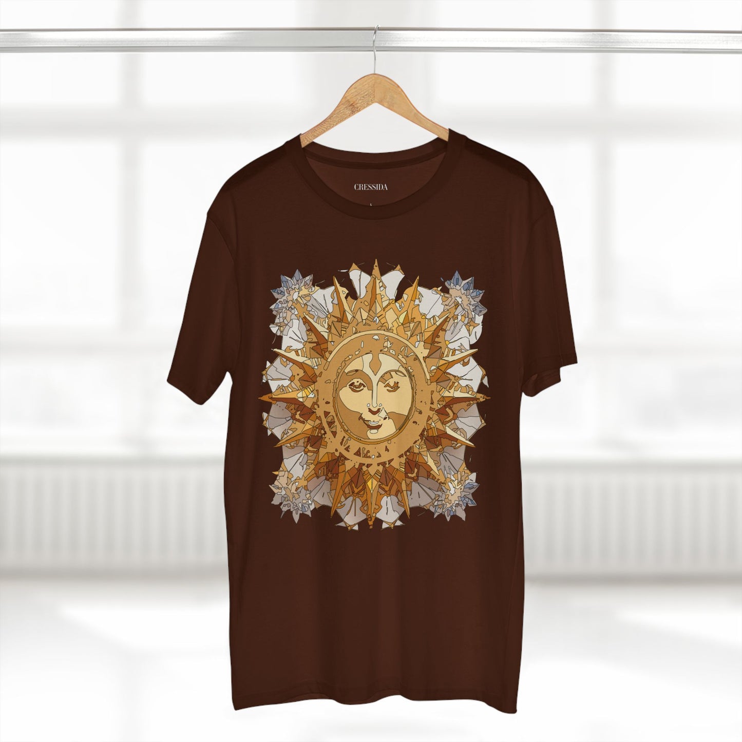 Sun Shirt, Shirt with Sun, Tee Shirt with Gold Sun