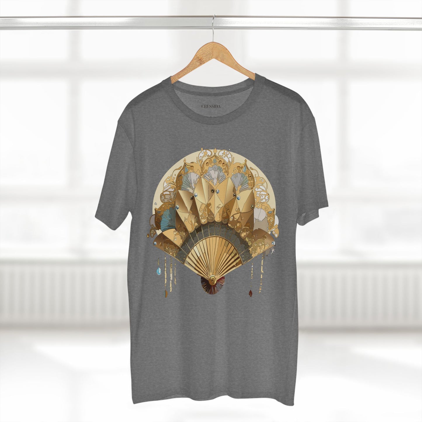 Fan shirt, Shirt with Fan, Tee Shirt with Antique Fan
