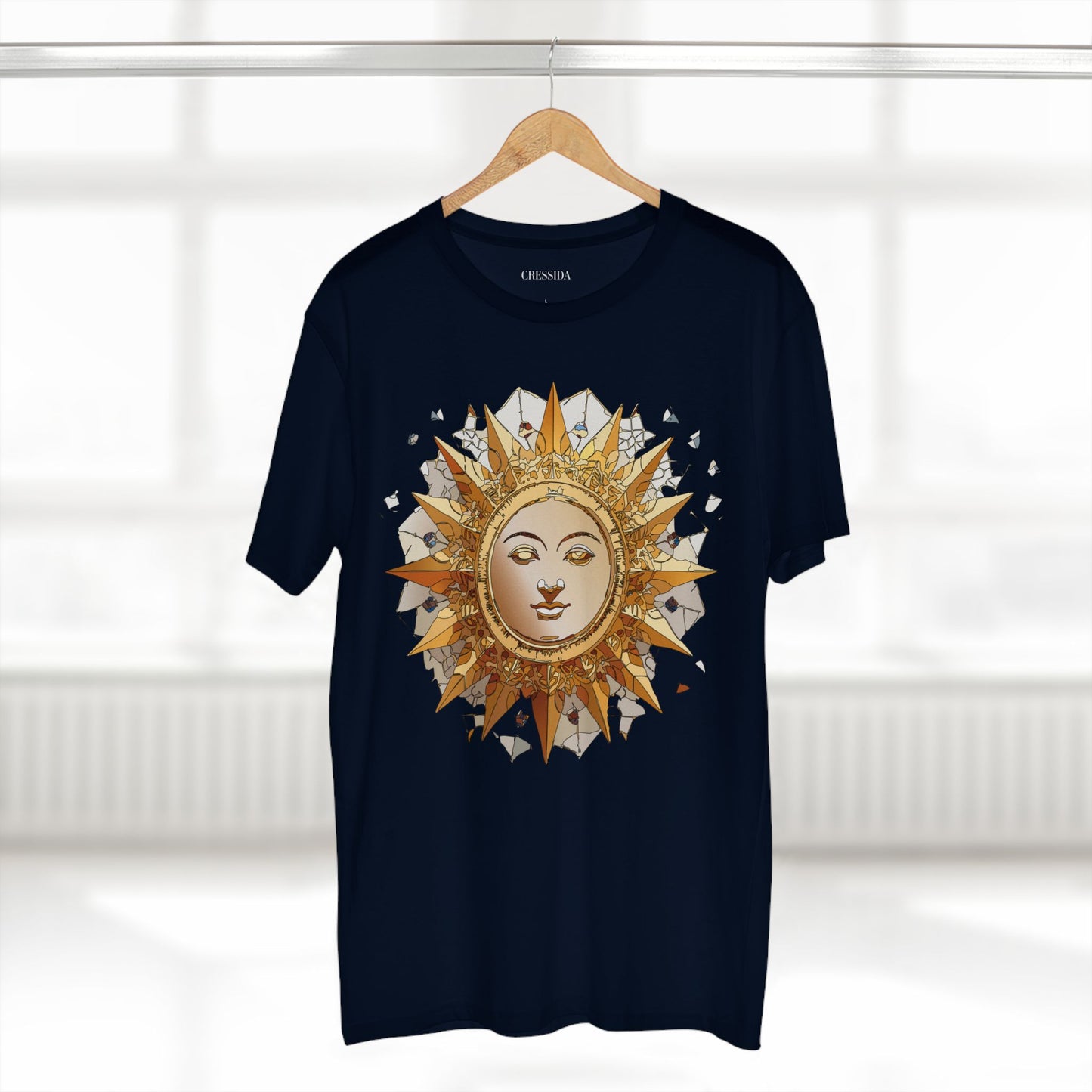 Sun Shirt, Shirt with Sun, Tee Shirt with Gold Sun
