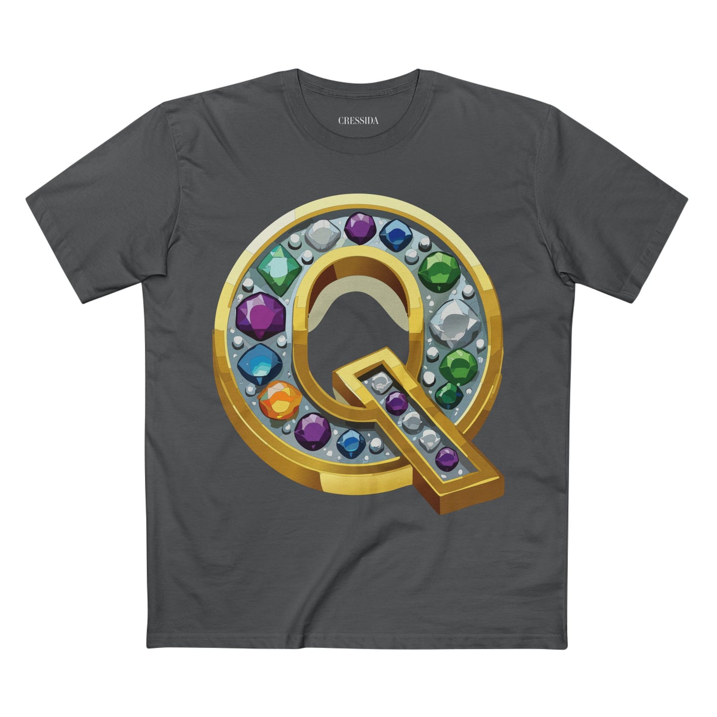 Letter Shirt, Shirt with Letters, Tee Shirt with Gold Letters